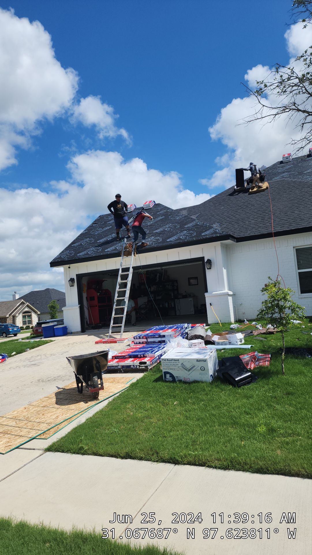 Residential Roof Replacement using GAF HDZ - Charcoal shingles by Elite Roofing LLC