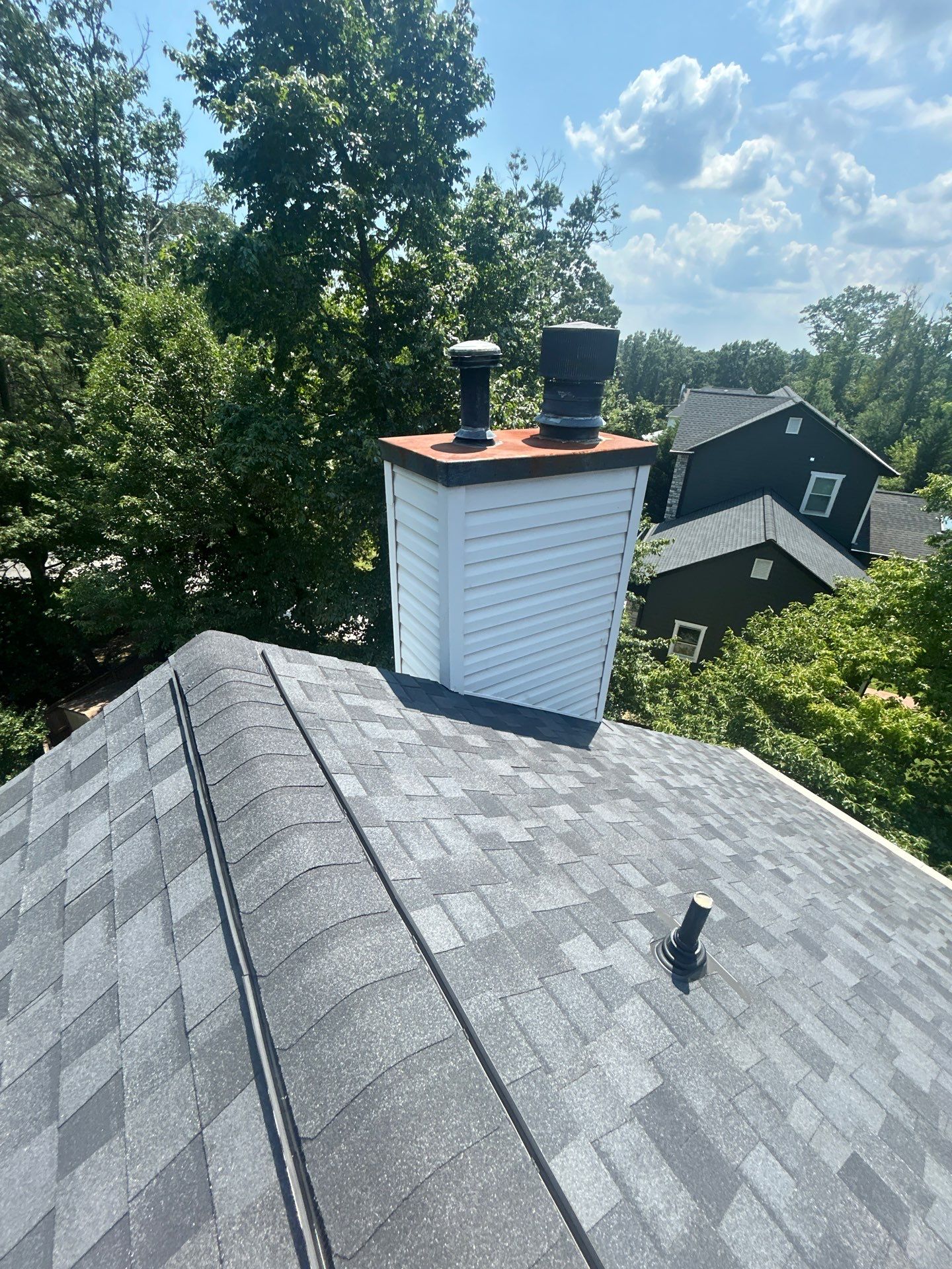 Lorton: Residential Roof with CertainTeed Landmark Pro in Max Def Moire Black by RM Banning, Inc.