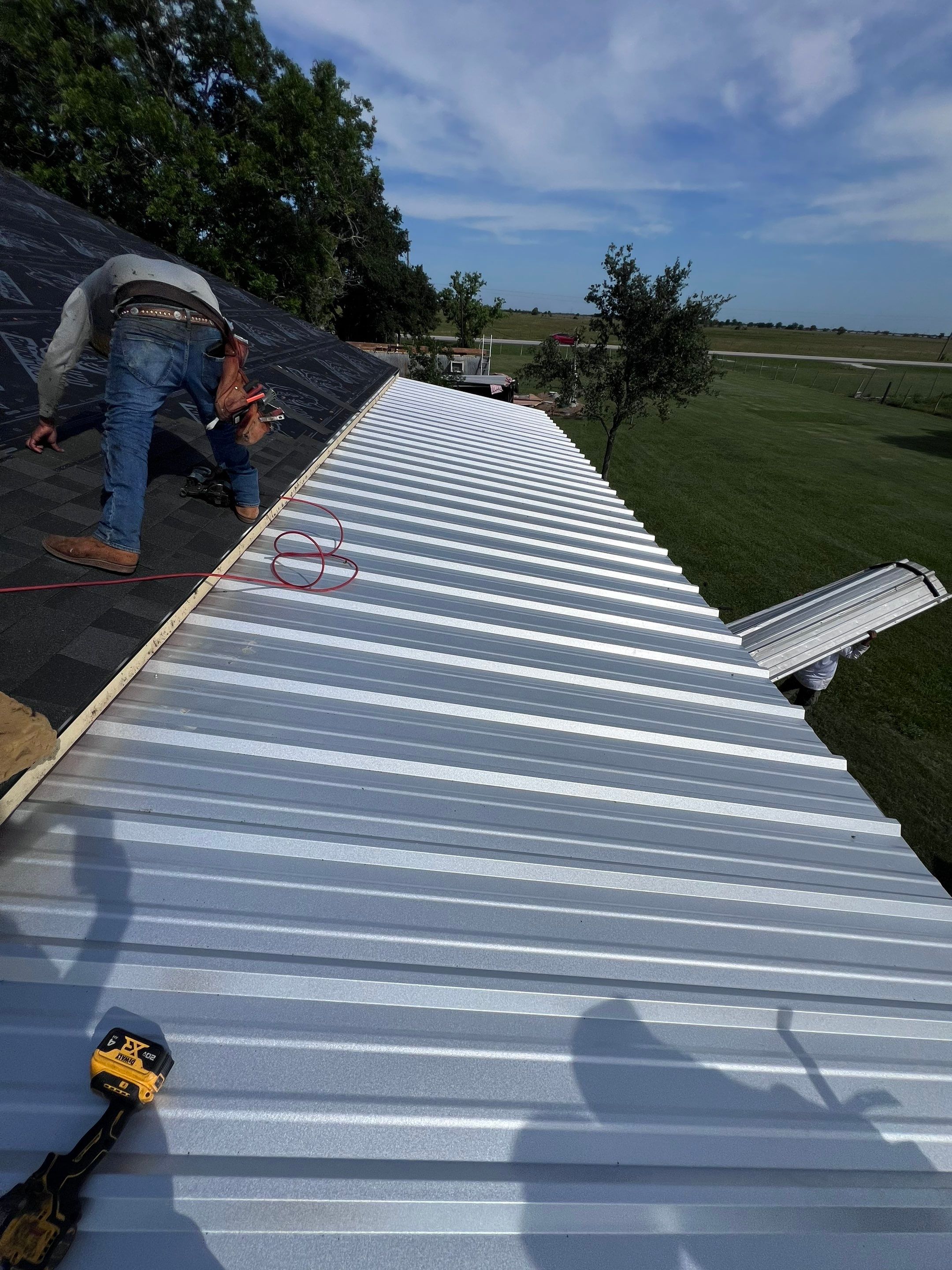 Residential Roofing Installation using Metal by Roof Repair Company