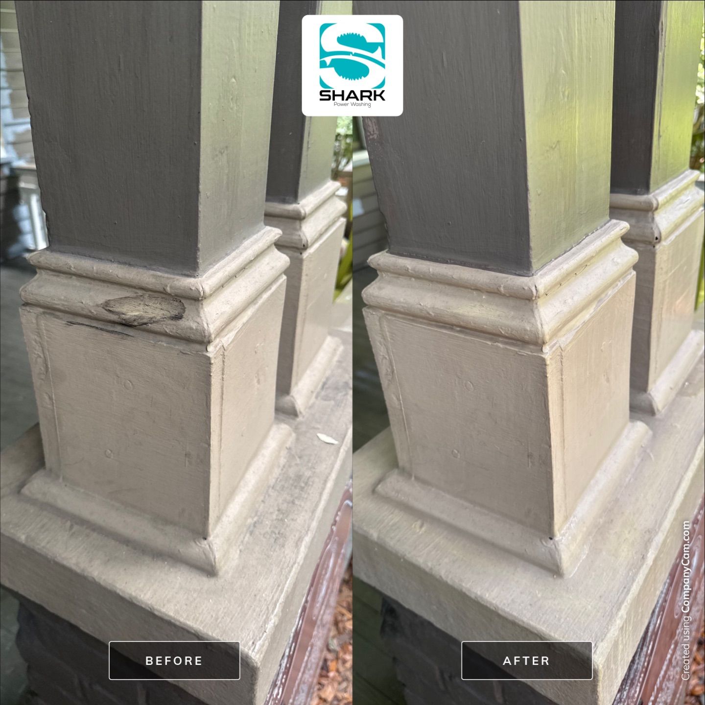 House washing in Wilmington by Shark Power Washing