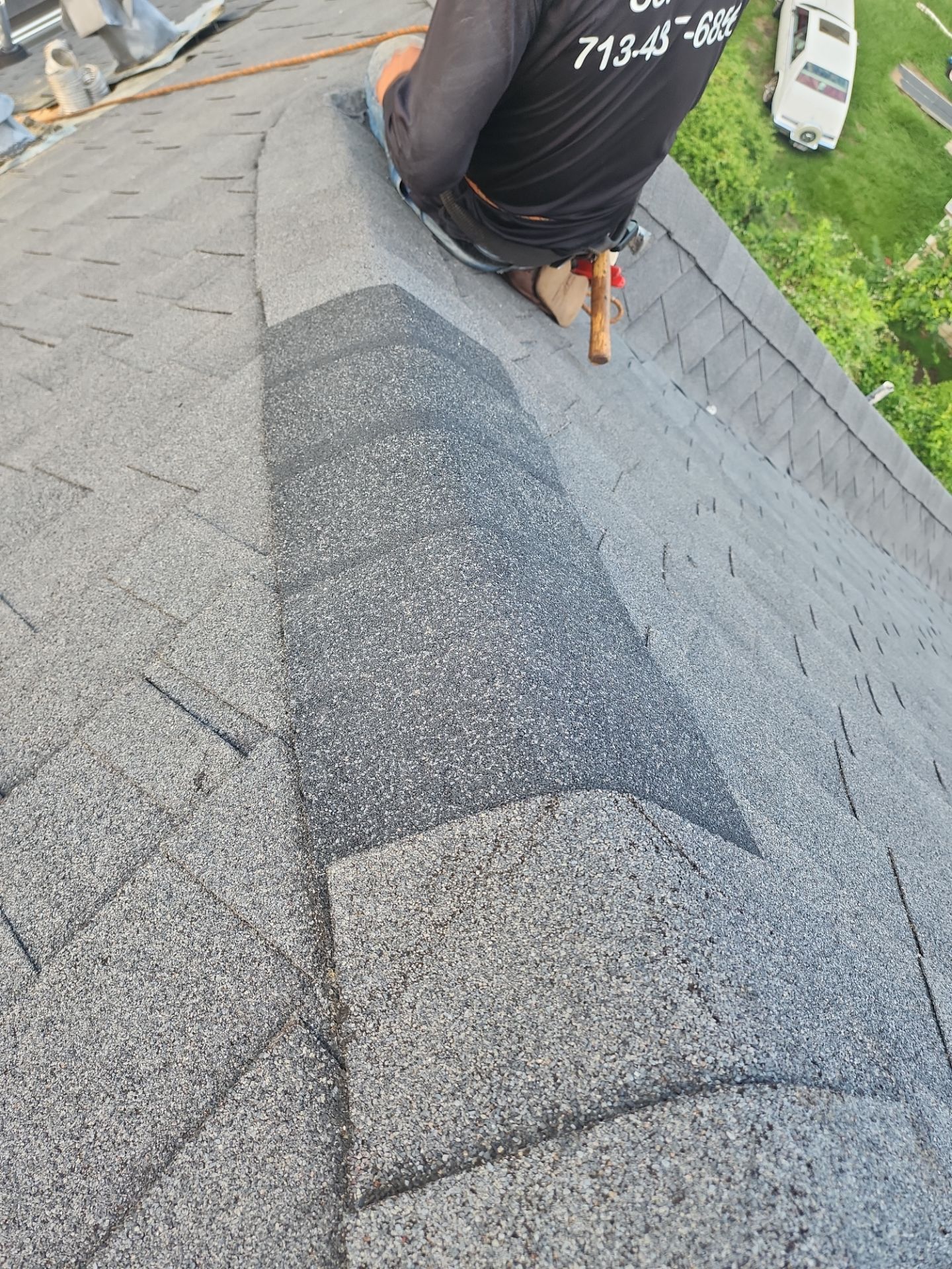 Hail Damage using Owen's Corning Duration (Lifetime) Shingles by Roof Repair Company