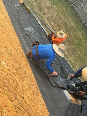 Residential Roofing Installation using Owen's Corning Duration (Lifetime) Shingles