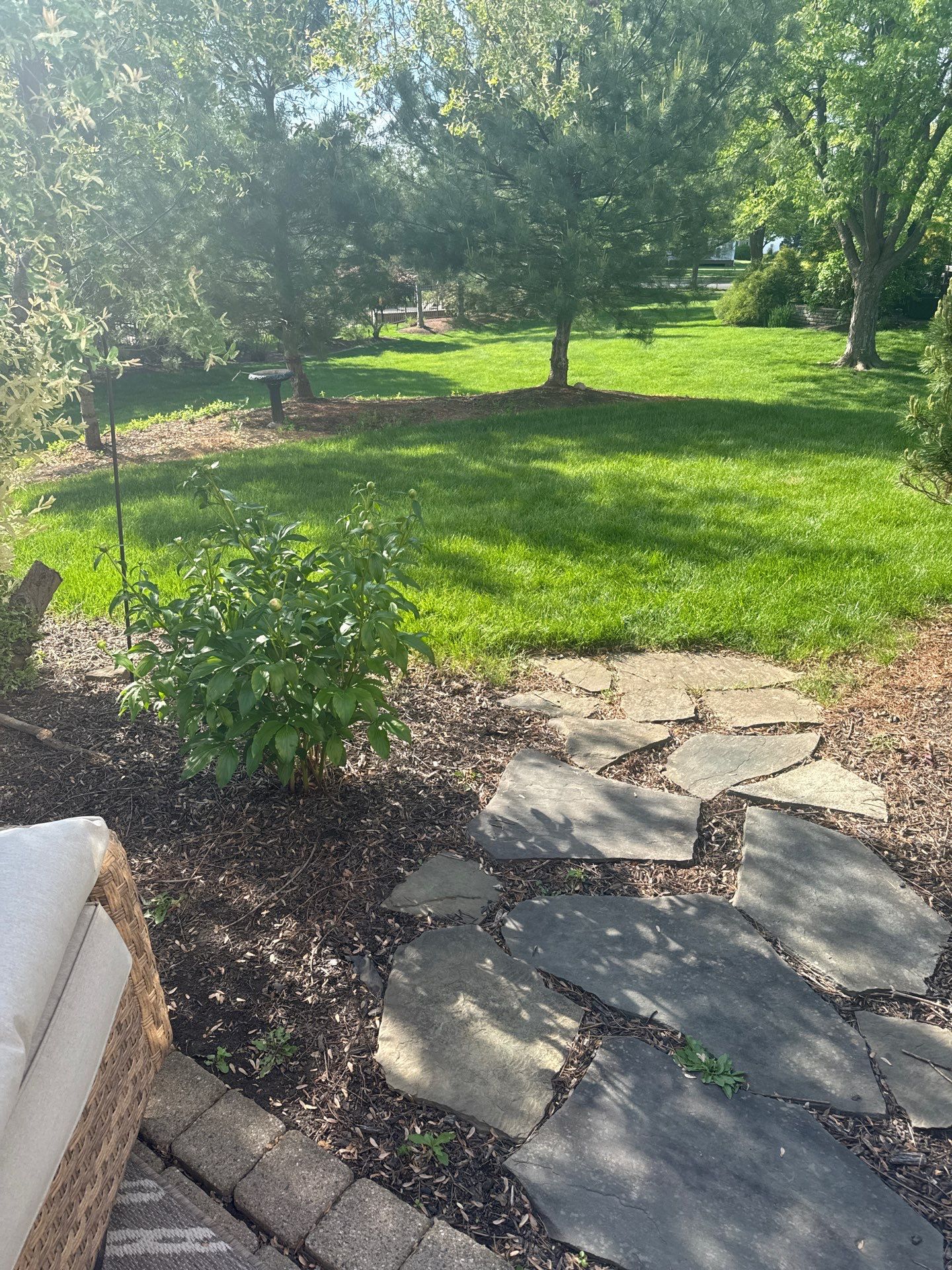 Backyard Retreat: Techo-Bloc Patio + Firepit Lounge by Saylor’s Lawn & Landscape