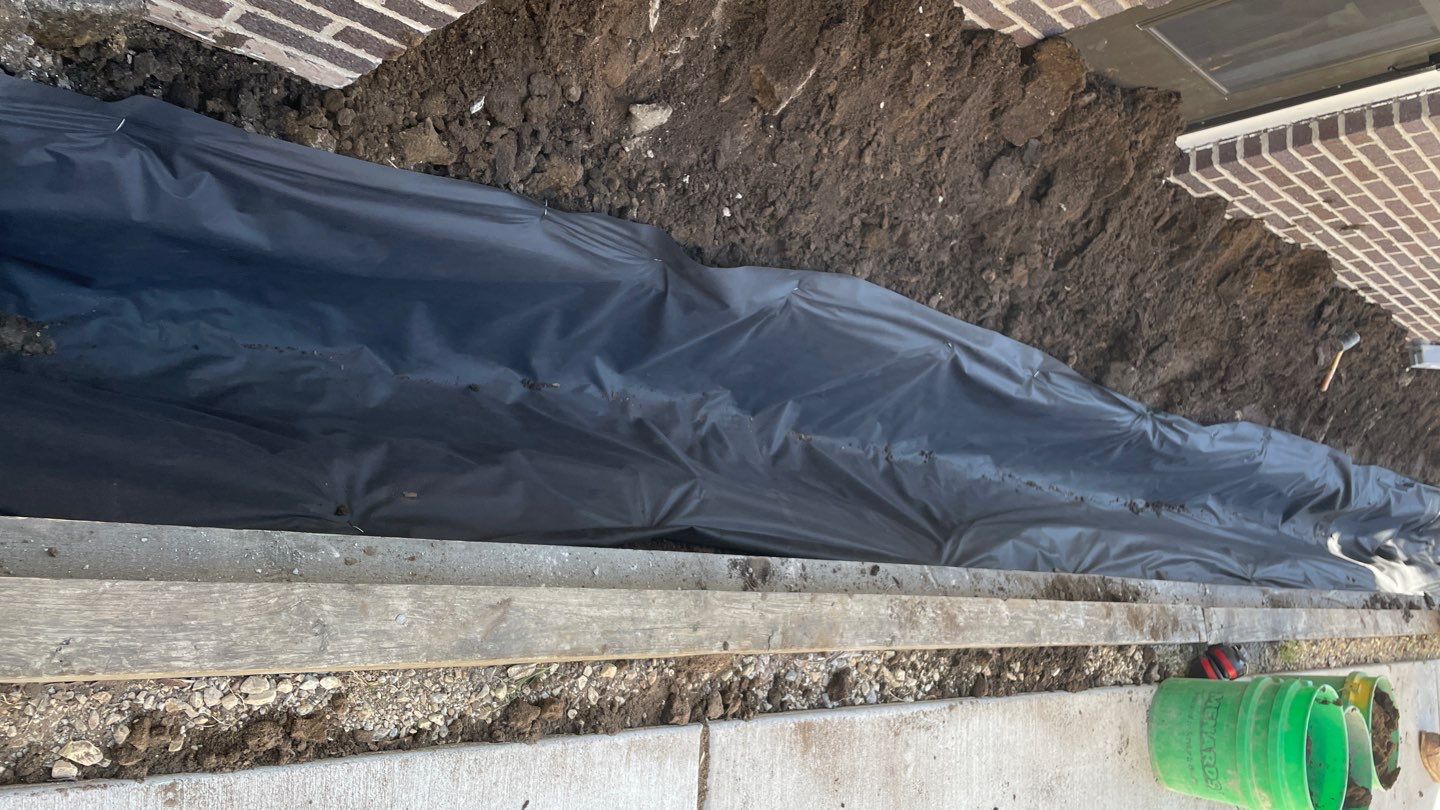 Foundation Drainage Board & French Drain in Southwest Minneapolis by Waterproofing Northeast