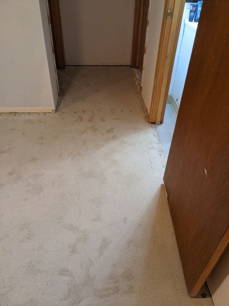 Basement Croc Floor Transformation using Pebble Beach by Croc Coatings, LLC