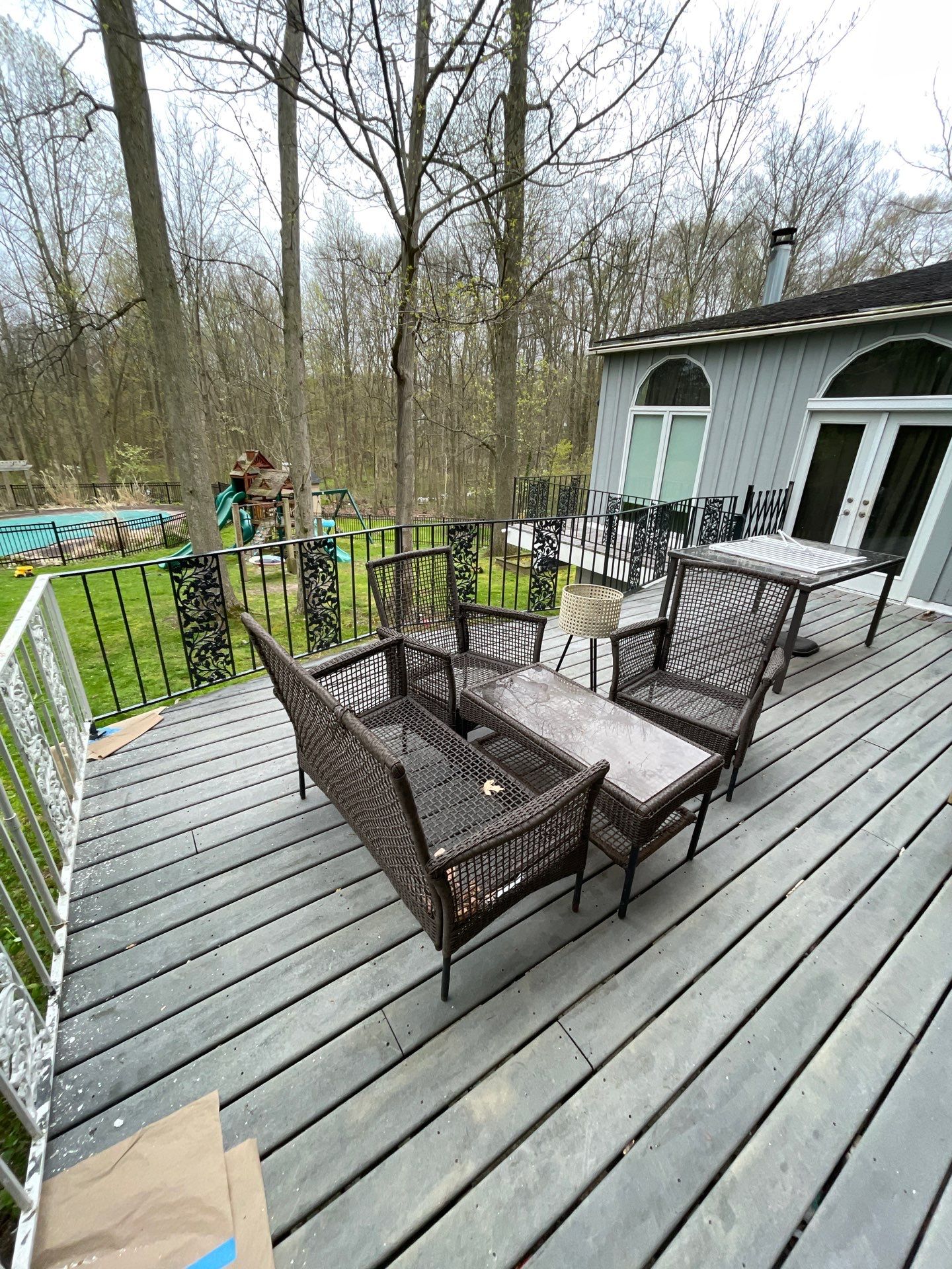 Deck Staining using Arborcoat Solid Stain by Callaway Contracting LLC