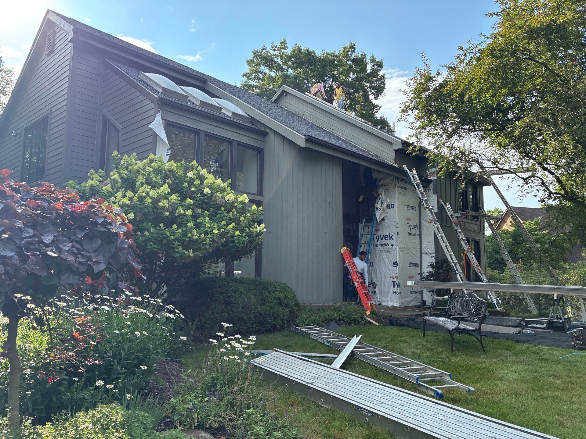 James Hardie Lap & Board and Batten in Aged Pewter at Allison Park by Ideal Siding Pittsburgh