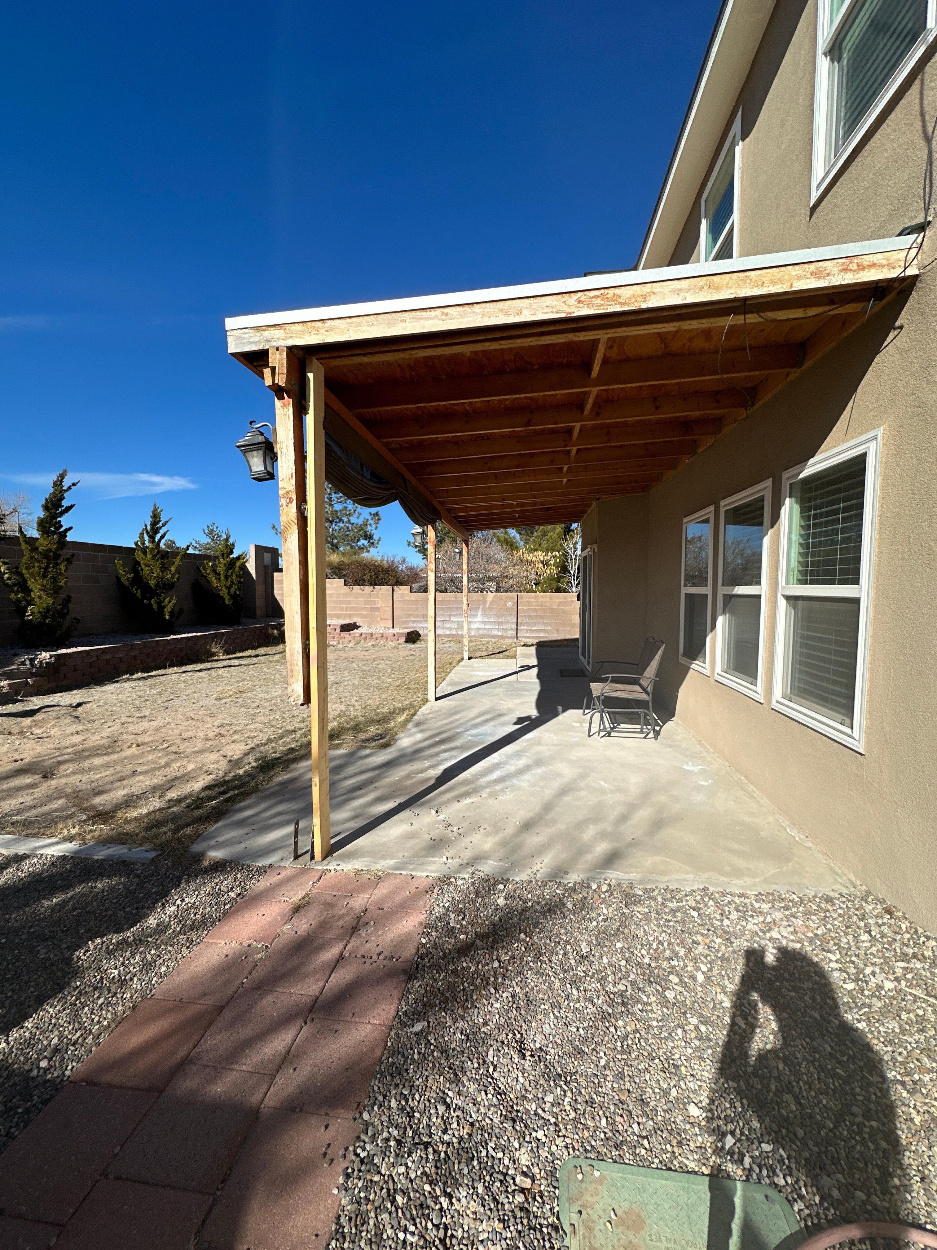 Patio Cover using Carved Douglas Fur by Rio Grande Building & Storage