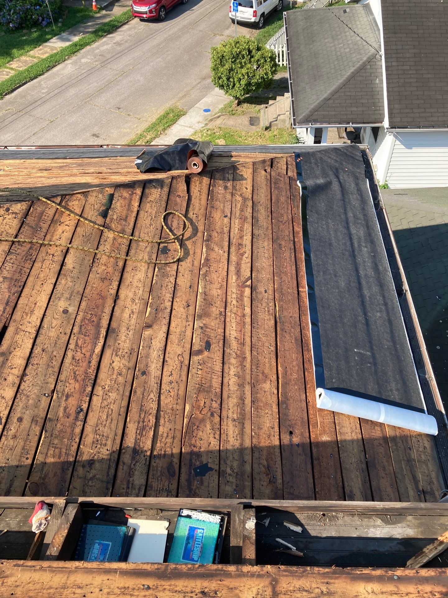 Residential Roofing Installation using GAF TImberline HDZ Hickory by Rainstoppers Roofing