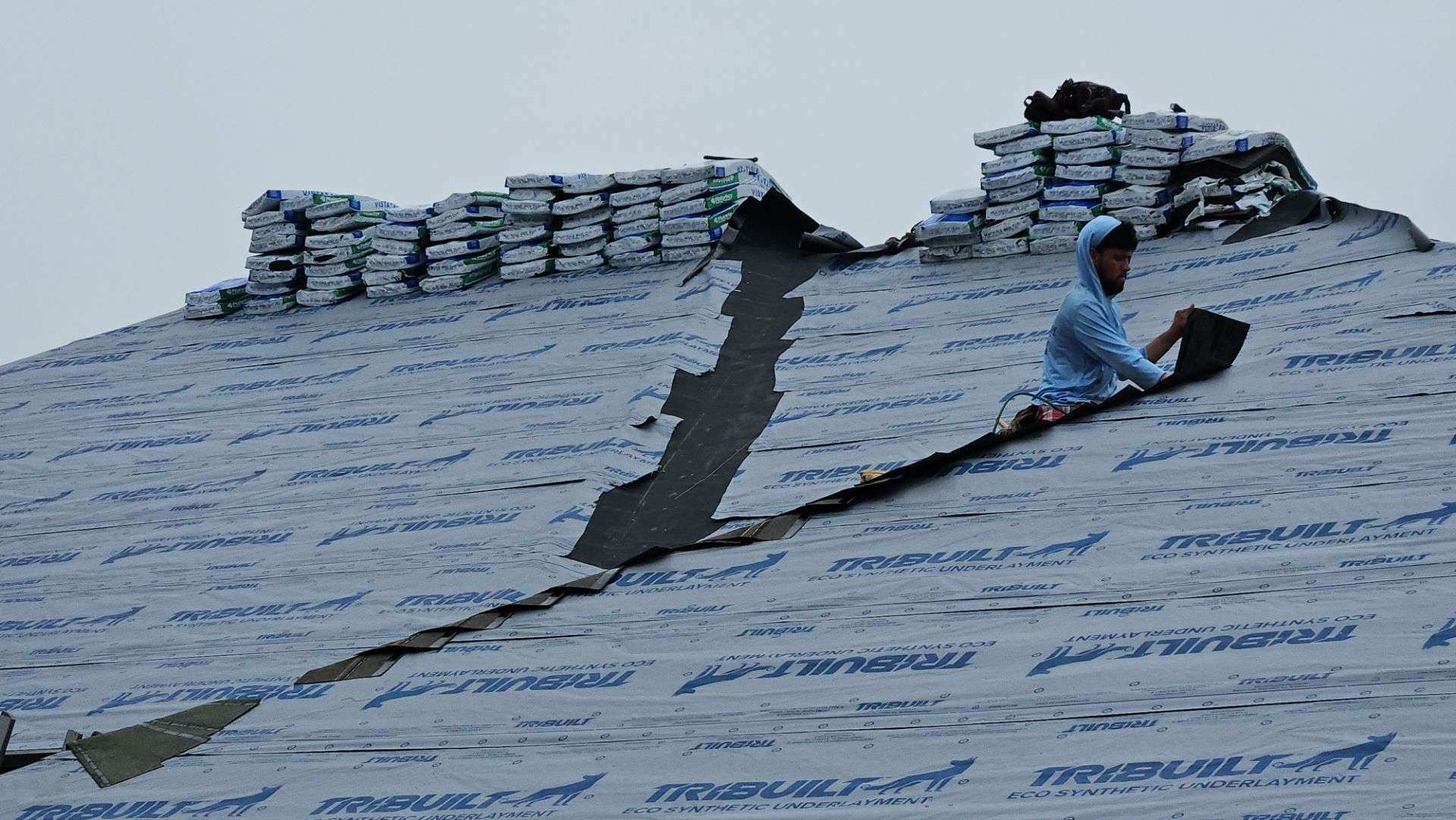 Yukon Residential Roof Replacement with  Malarkey Vista Class 4 Shingles by Z Construction & Roofing, LLC