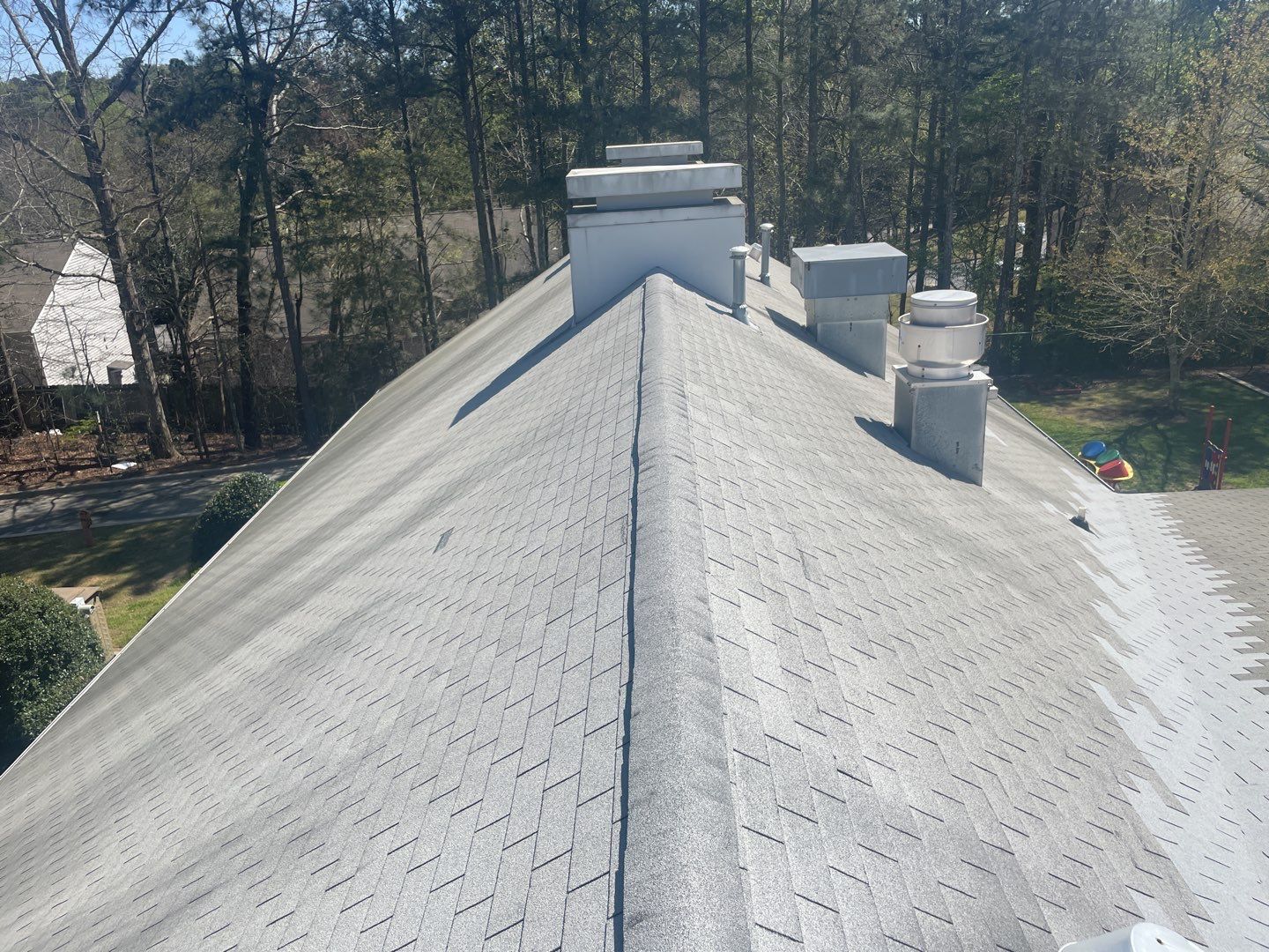 Sheltering Arms Longview Center - weekend install for client by Georgia Roof Advisors