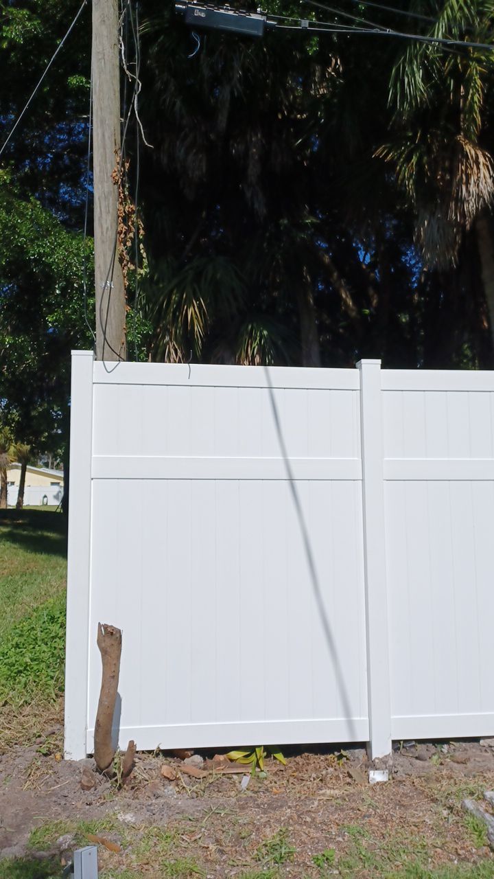 Venice, FL 6ft. Tall White Vinyl Privacy Fence  by Asap fence and gates, LLC