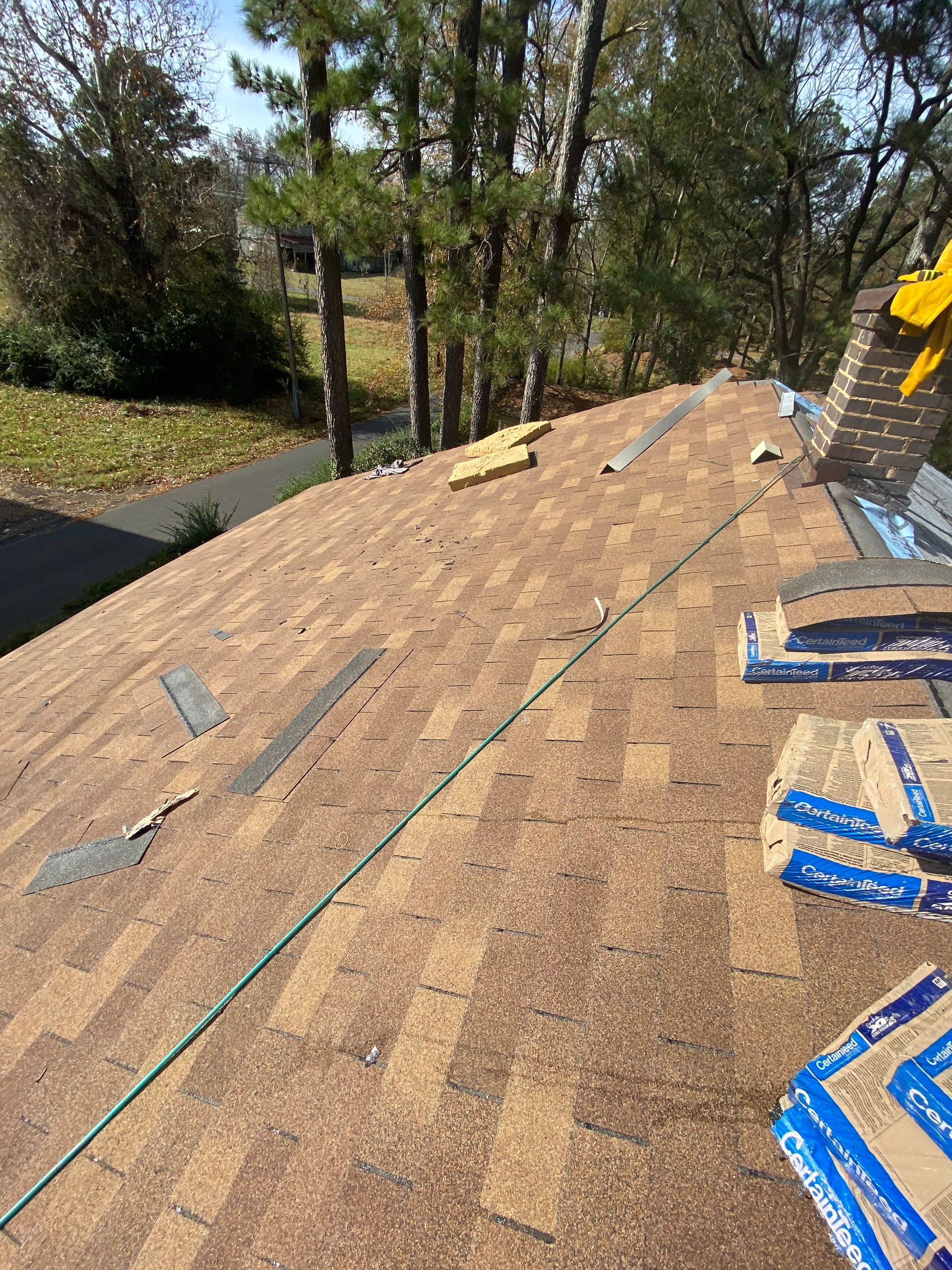 Residential Shingle Reroof using CertainTeed XT25: Resawn Shake by Hostetler Roofing