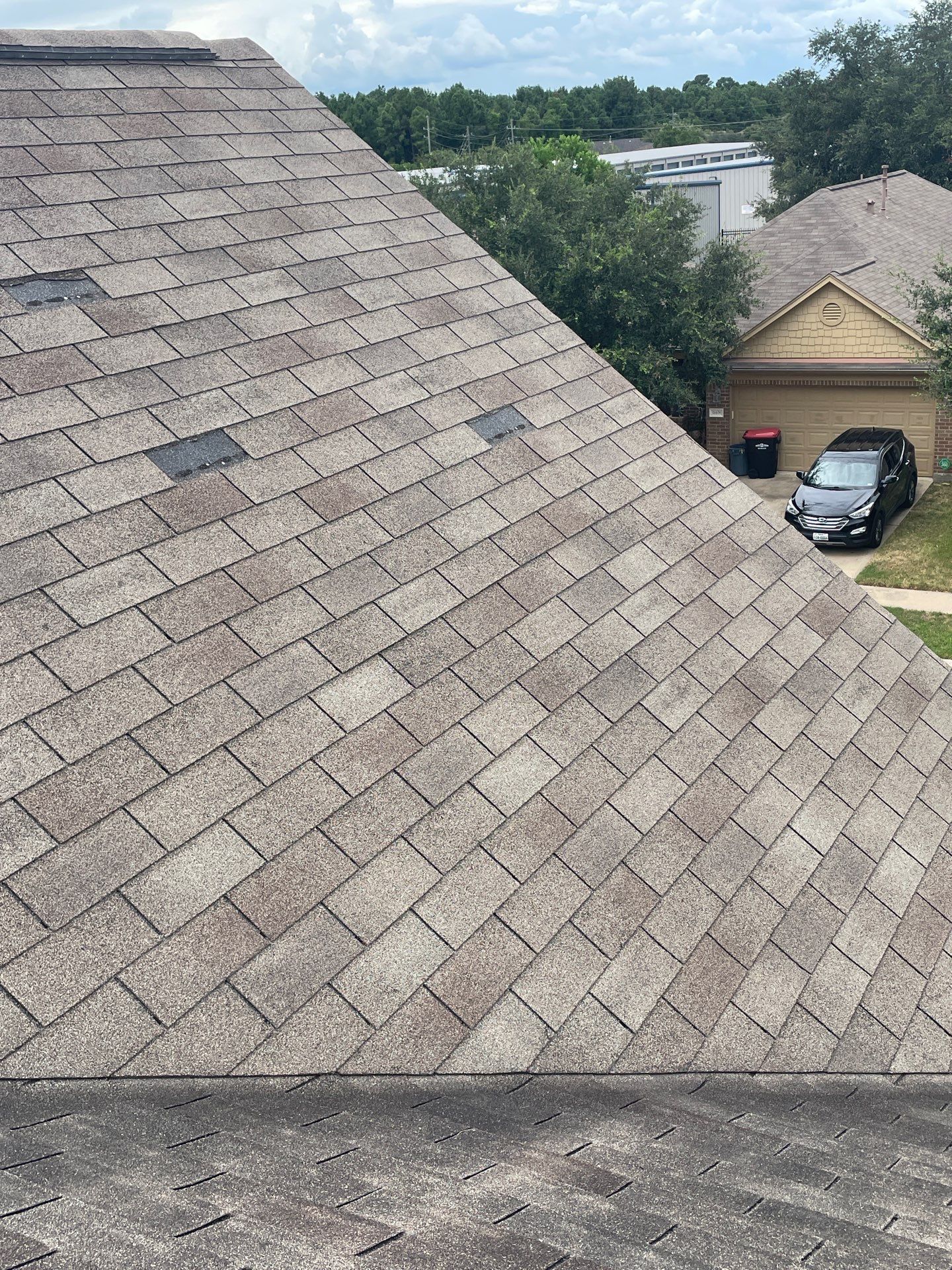 Hail Damage using Owen's Corning Duration (Lifetime) Shingles by Roof Repair Company