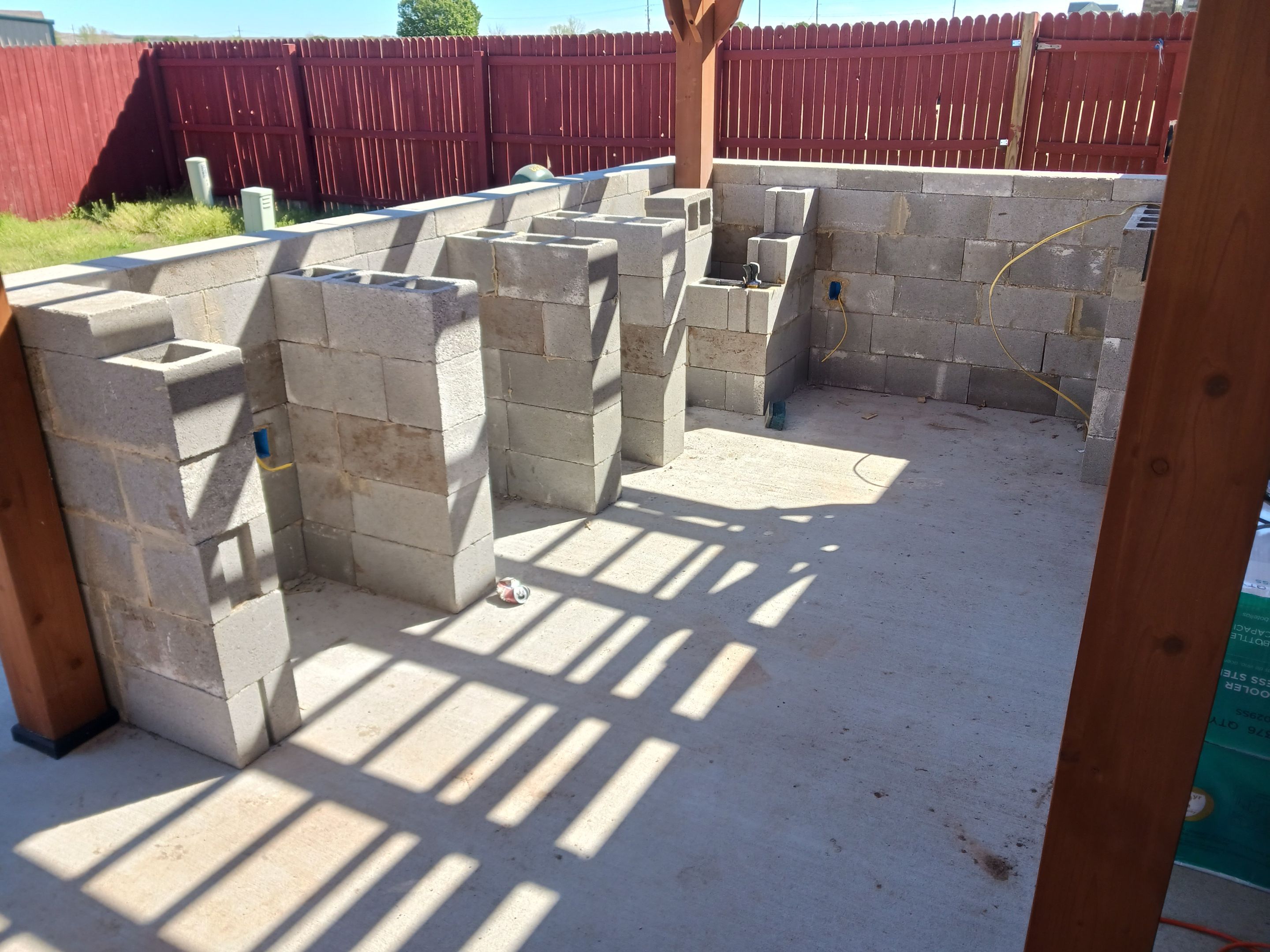 Outdoor kitchen by Clays Services Inc