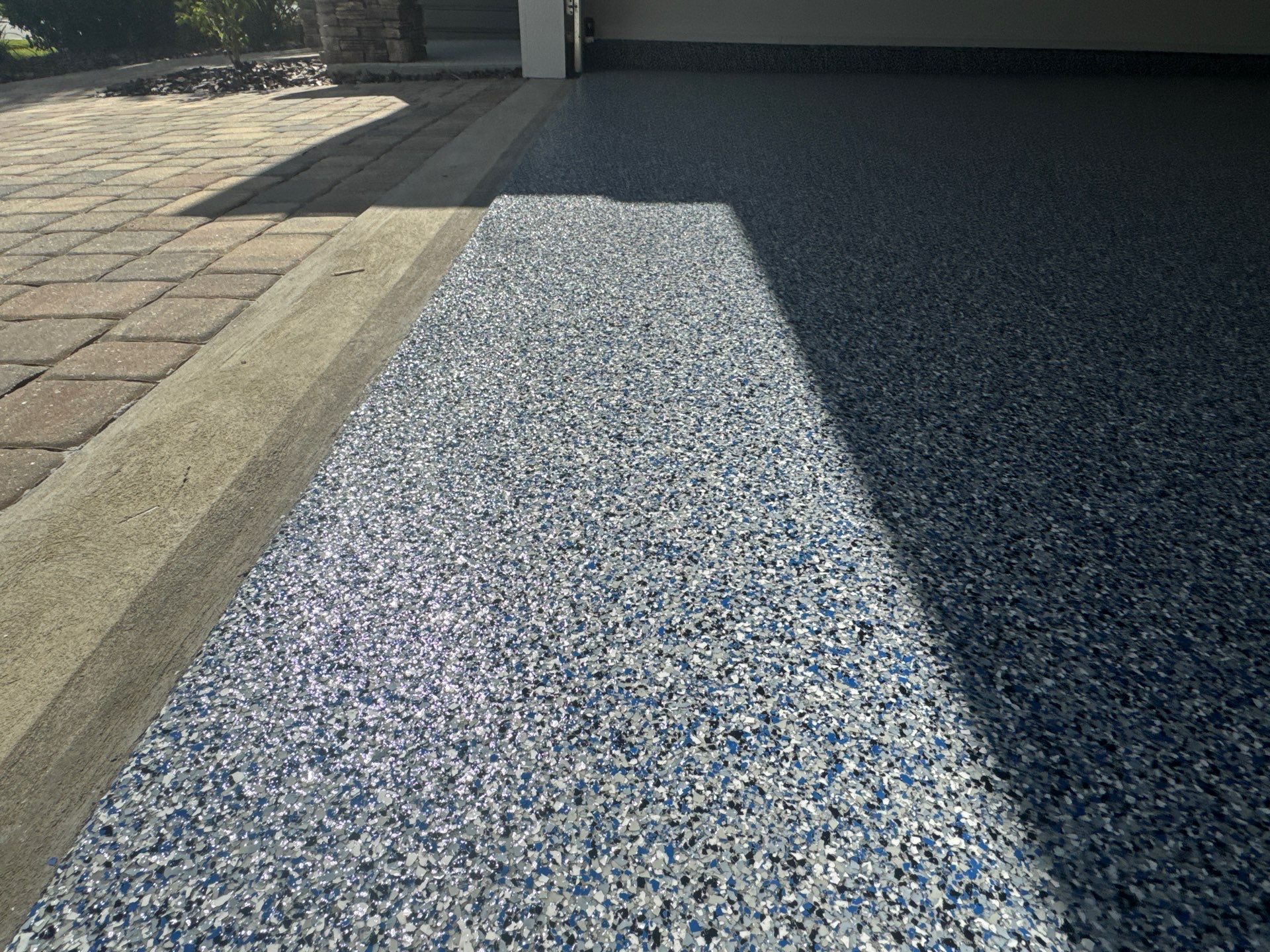 Garage Project in Newberry, FL in Denim by Cross Creek Concrete Coatings