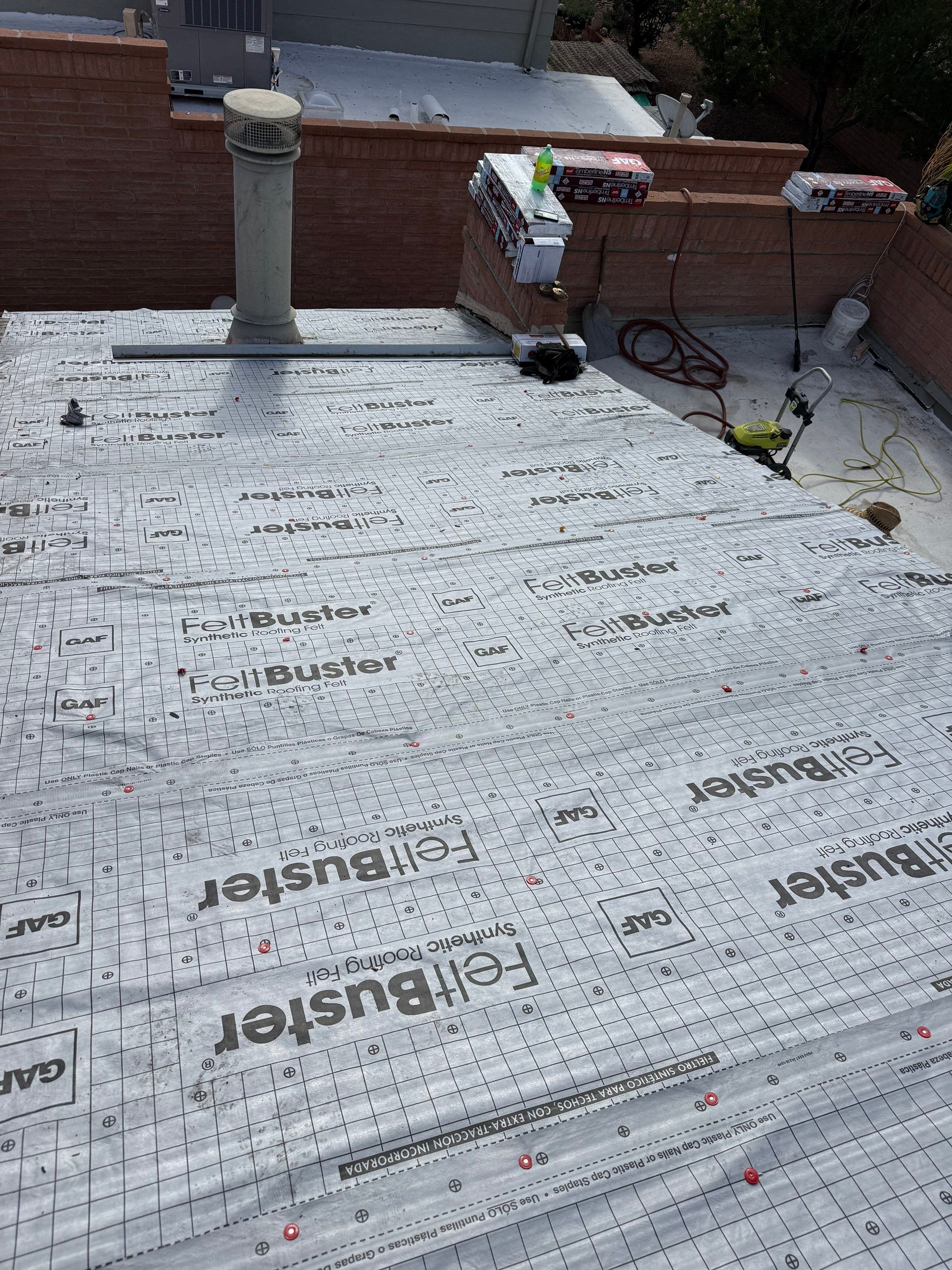 Shingle Roof Replacement and Low Slope Coating in Tucson by West Coast Roofing AZ