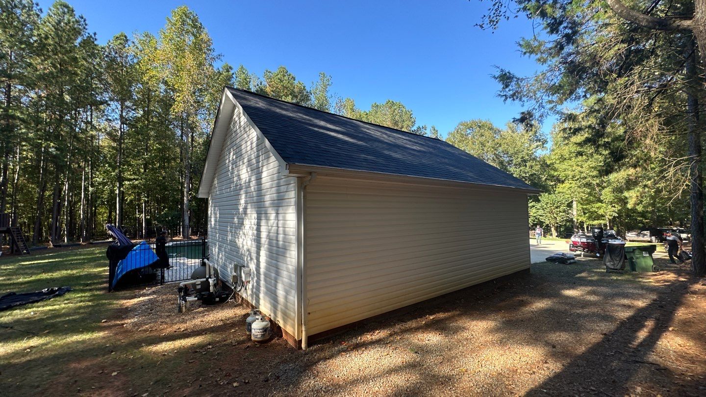 Owens Corning Shingle Roof Replacement and Gutter Installation in York, SC by Merritt Roofing LLC