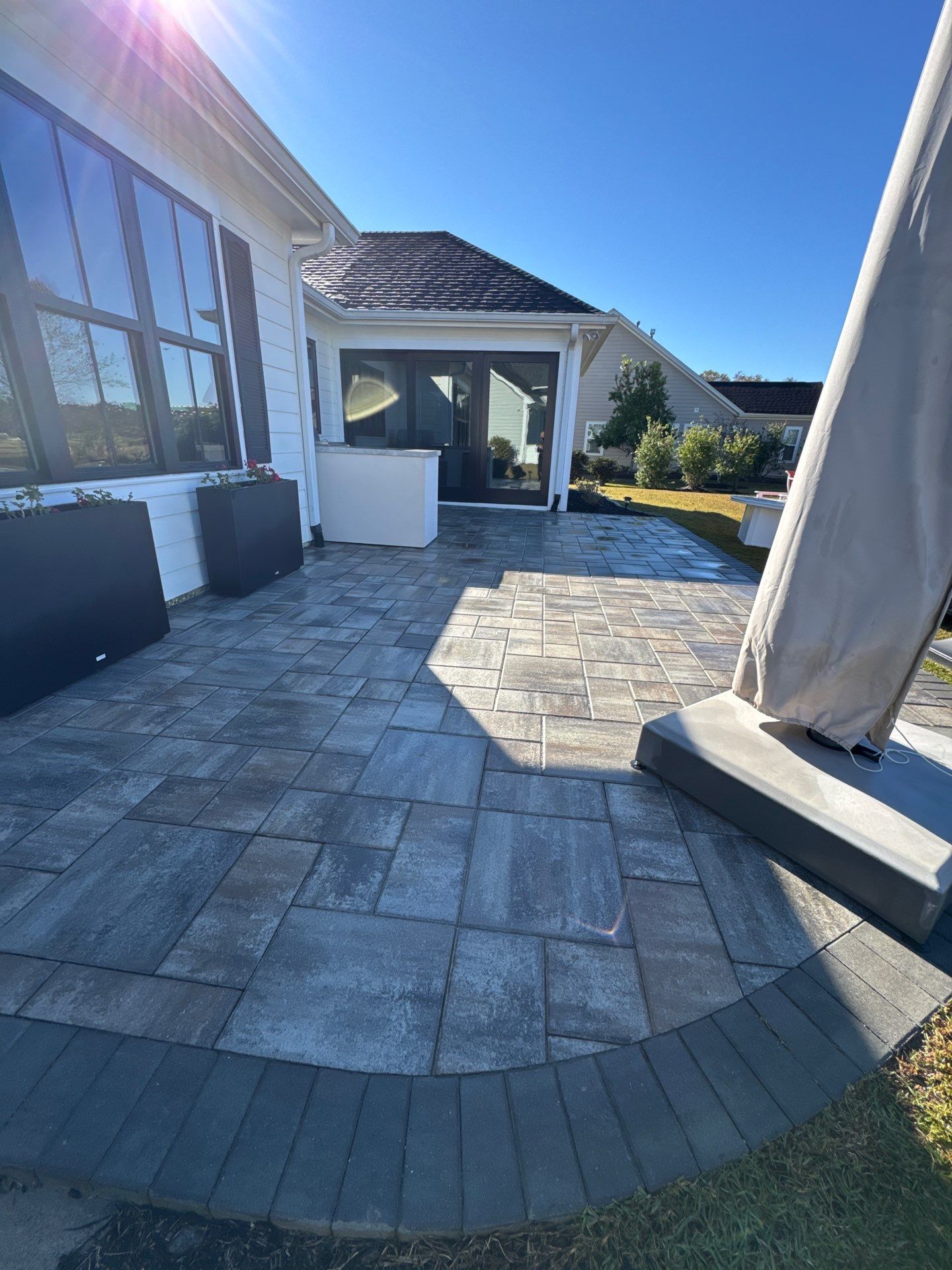 paver patio using Concrete Sealant by DuraSeal