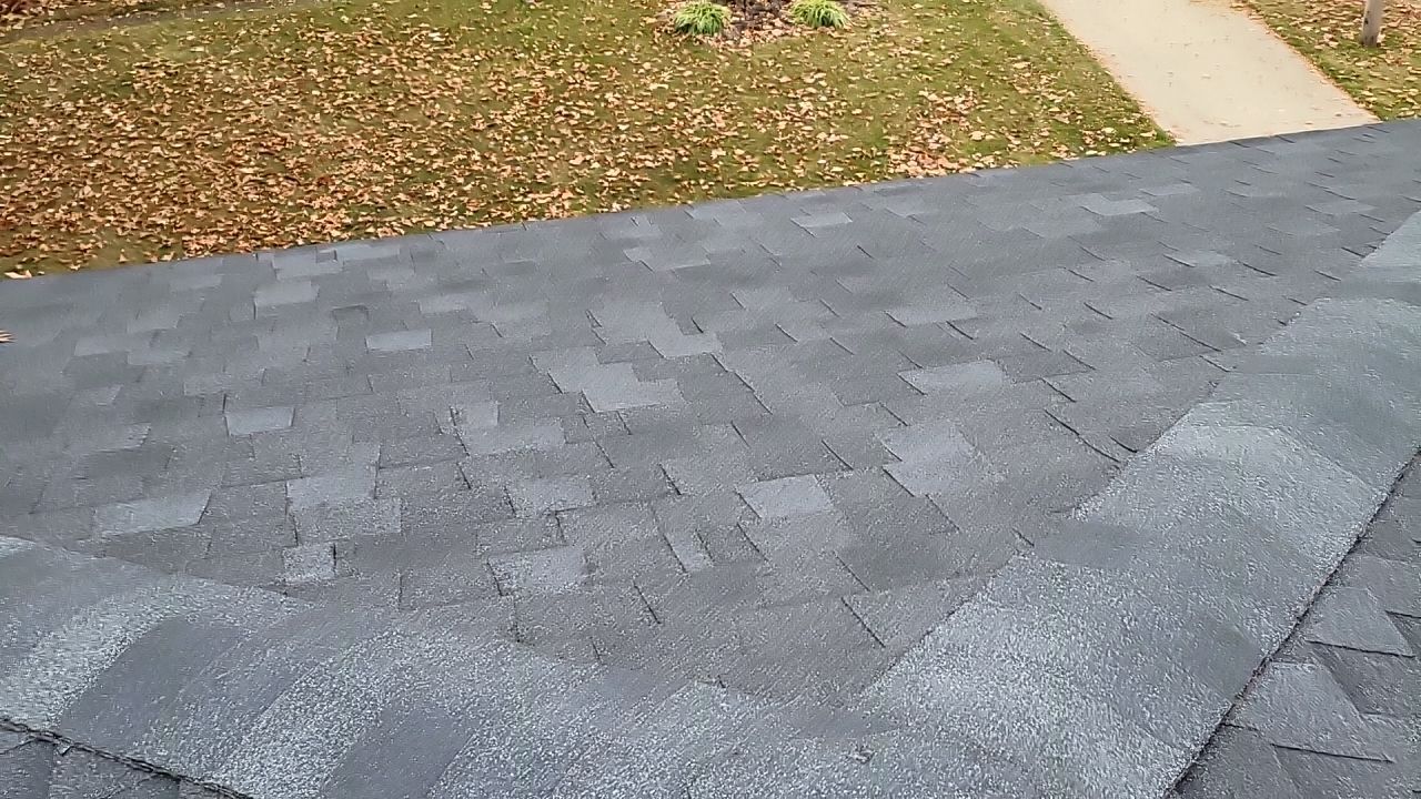 ATLAS PINNACLE COLOR: SCOTCHGARD BLACK SHADOW DRIP EDGE: WHITE by Eagle Eye Roofing
