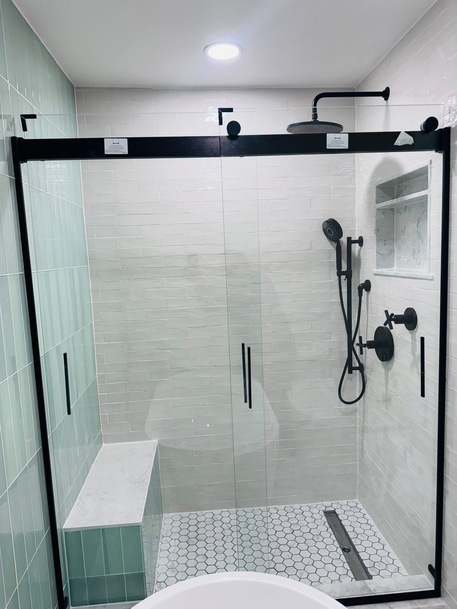 Bathroom Remodel using Tile by Home Concepts Construction