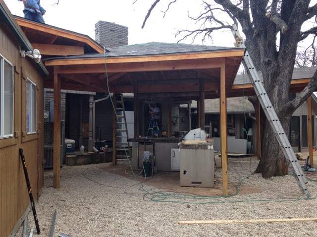 Covered Walkway Patio for a Private School by First United Roofing & Construction
