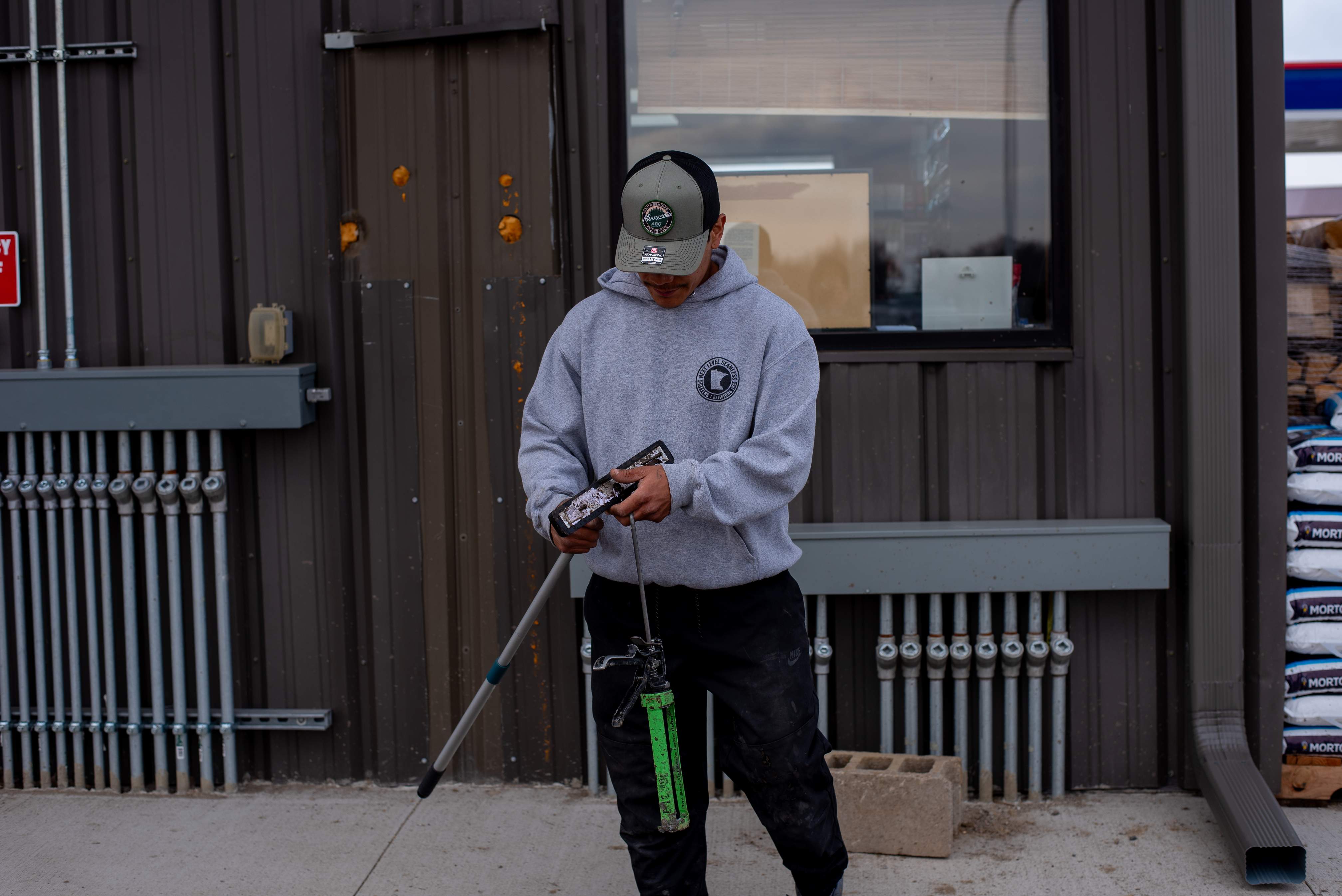 Commercial Gutter Repair in New London MN | Reseaming Gutters & New Downspouts by Next Level Seamless Gutters / Exteriors Inc.
