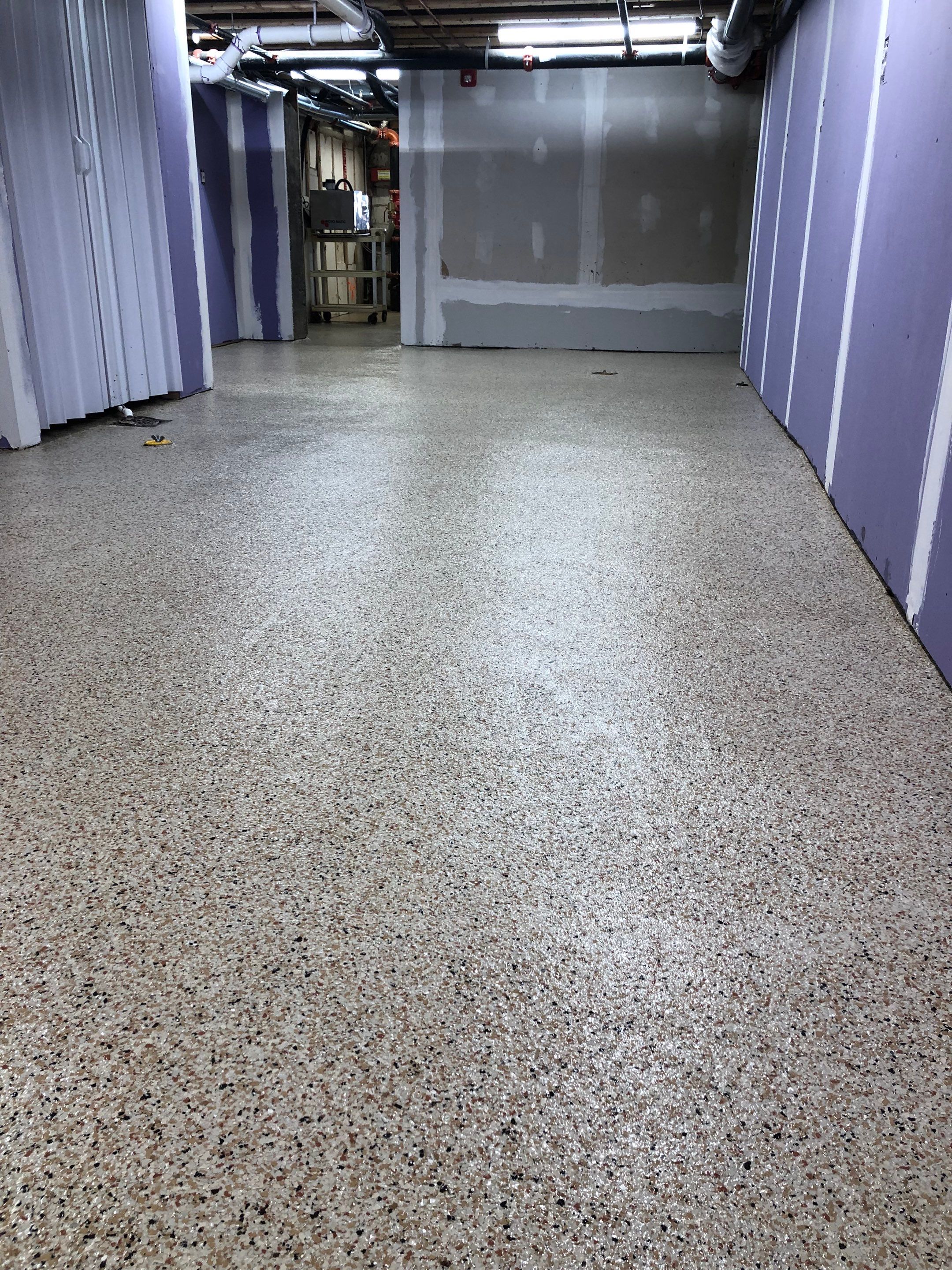 Restaurant Food Prep basement Project in Heidelberg by Floors in a Day, Inc