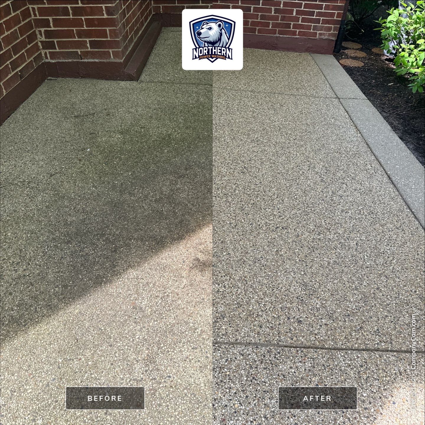Aggregate Concrete Pressure Washing by Northern Power Washing LLC.