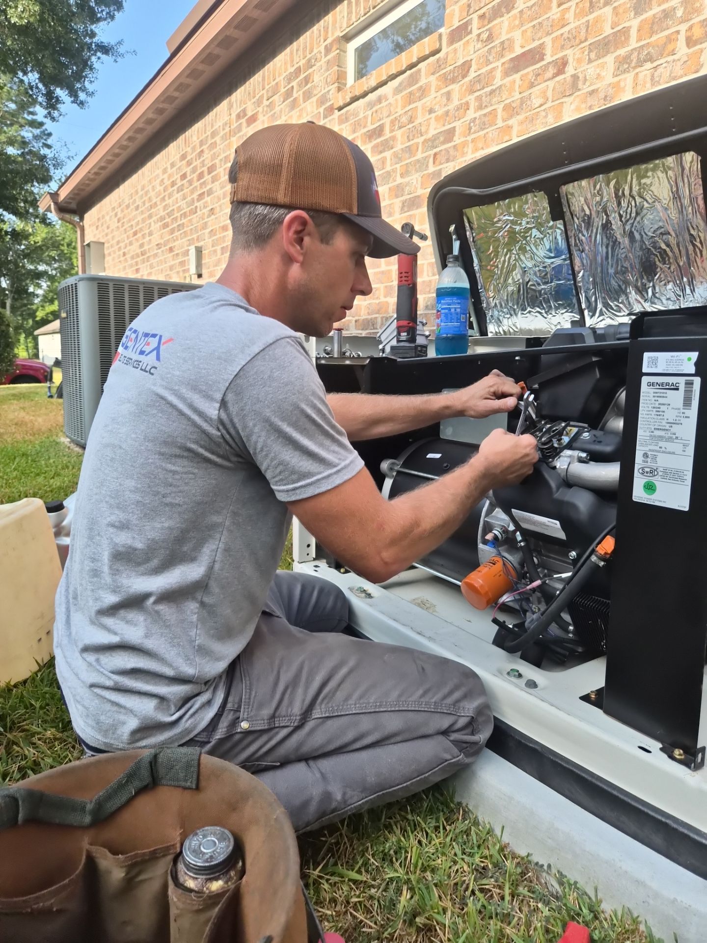 Residential Generac Standby Preventative Maintenance in Willis, Texas by GenTex Elite Services