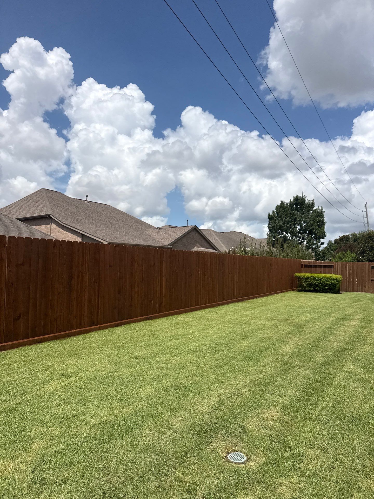 Fence Staining by Cypress Curb Appeal Services