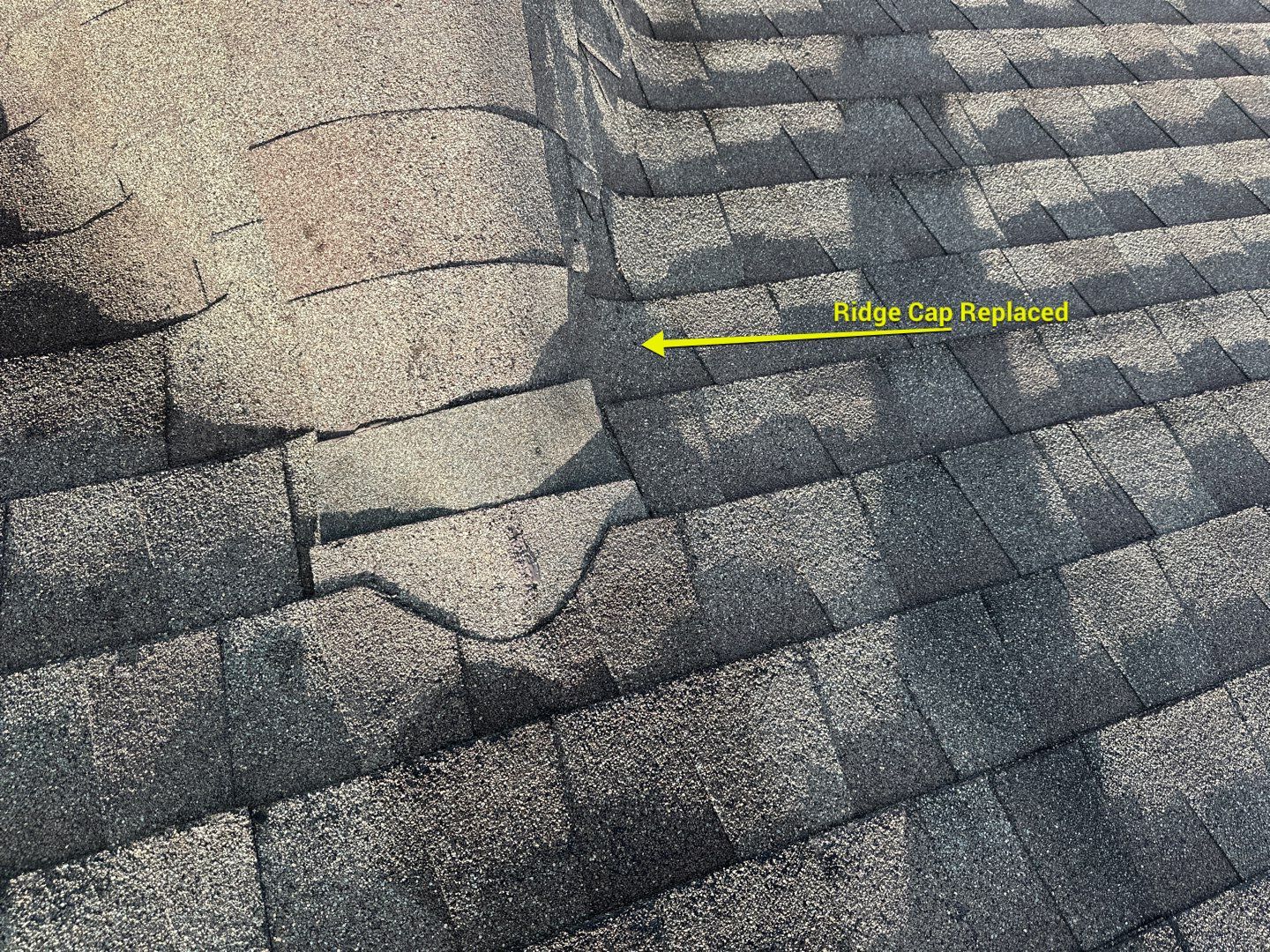 Hail Damage using Owen's Corning Duration (Lifetime) Shingles by Roof Repair Company