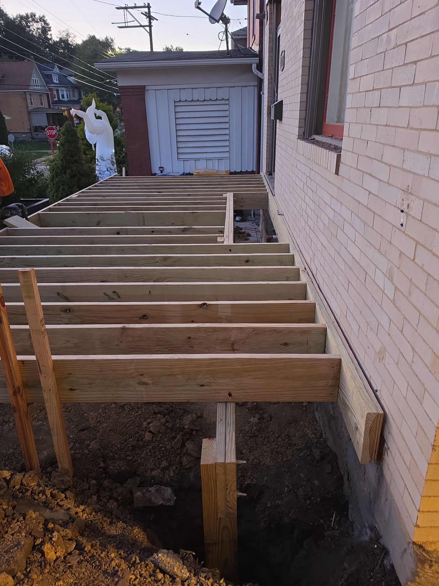 Custom Covered Front Porch Deck Build in Pittsburgh by Cousins Roofing Siding & Decks