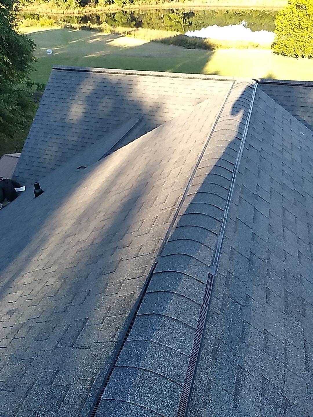 Residential Roofing Installation using Owens Corning Oakridge- Williamsburg Gray by Indigo State Roofing