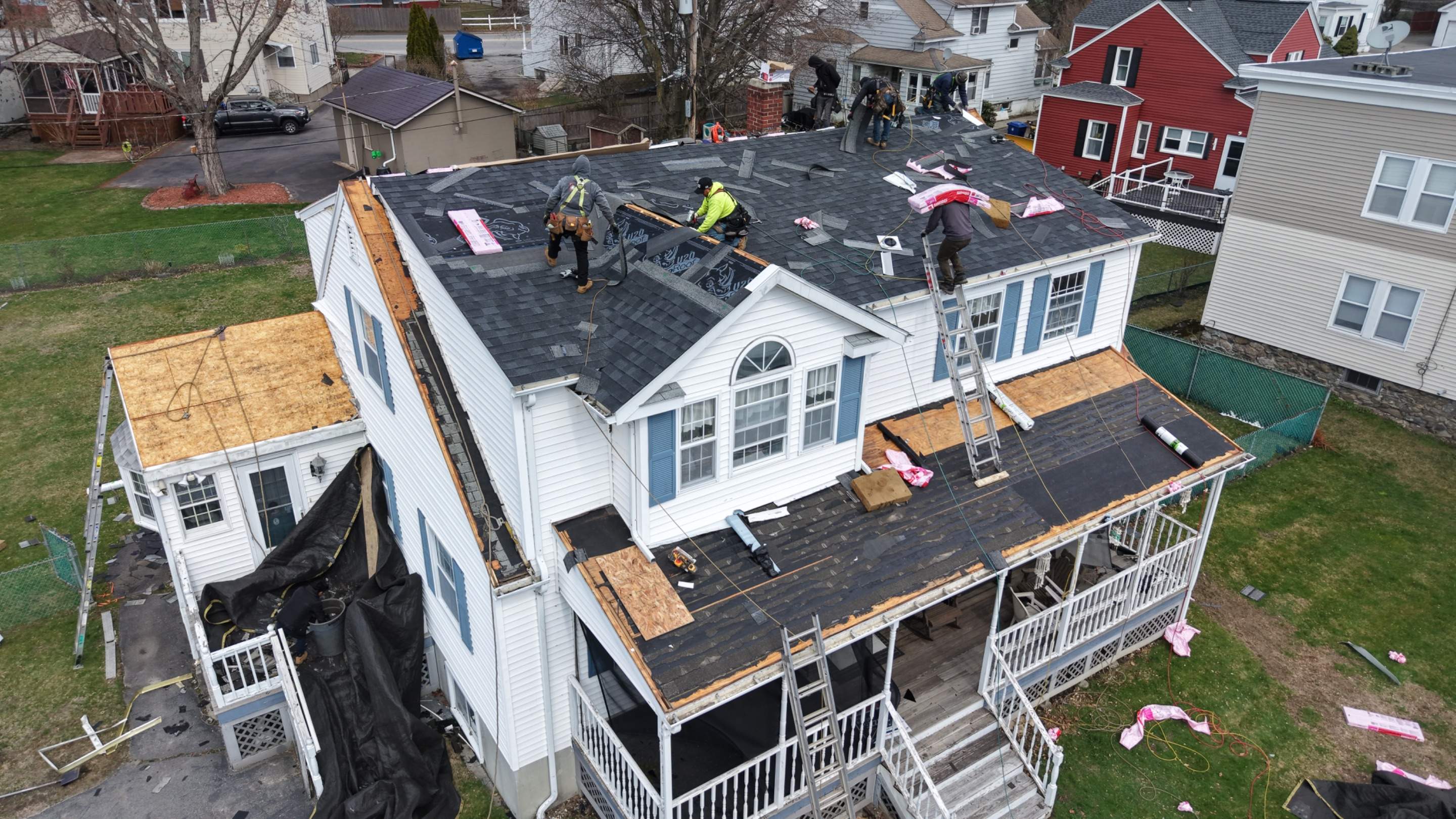 Full Roof Replacement in Worcester, MA – Owens Corning Duration, Onyx Black by JOHNNYS PRO
