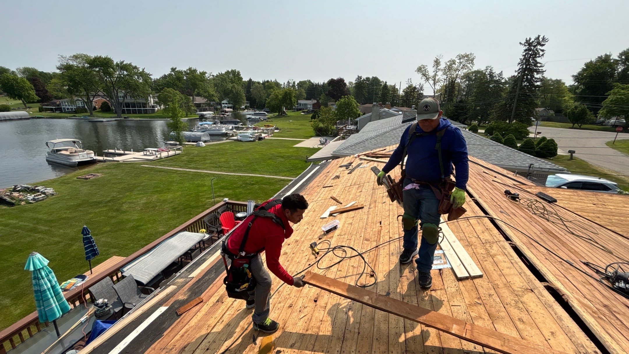 Roof Replacement using Owens Corning Desert Rose by 180 Contractors