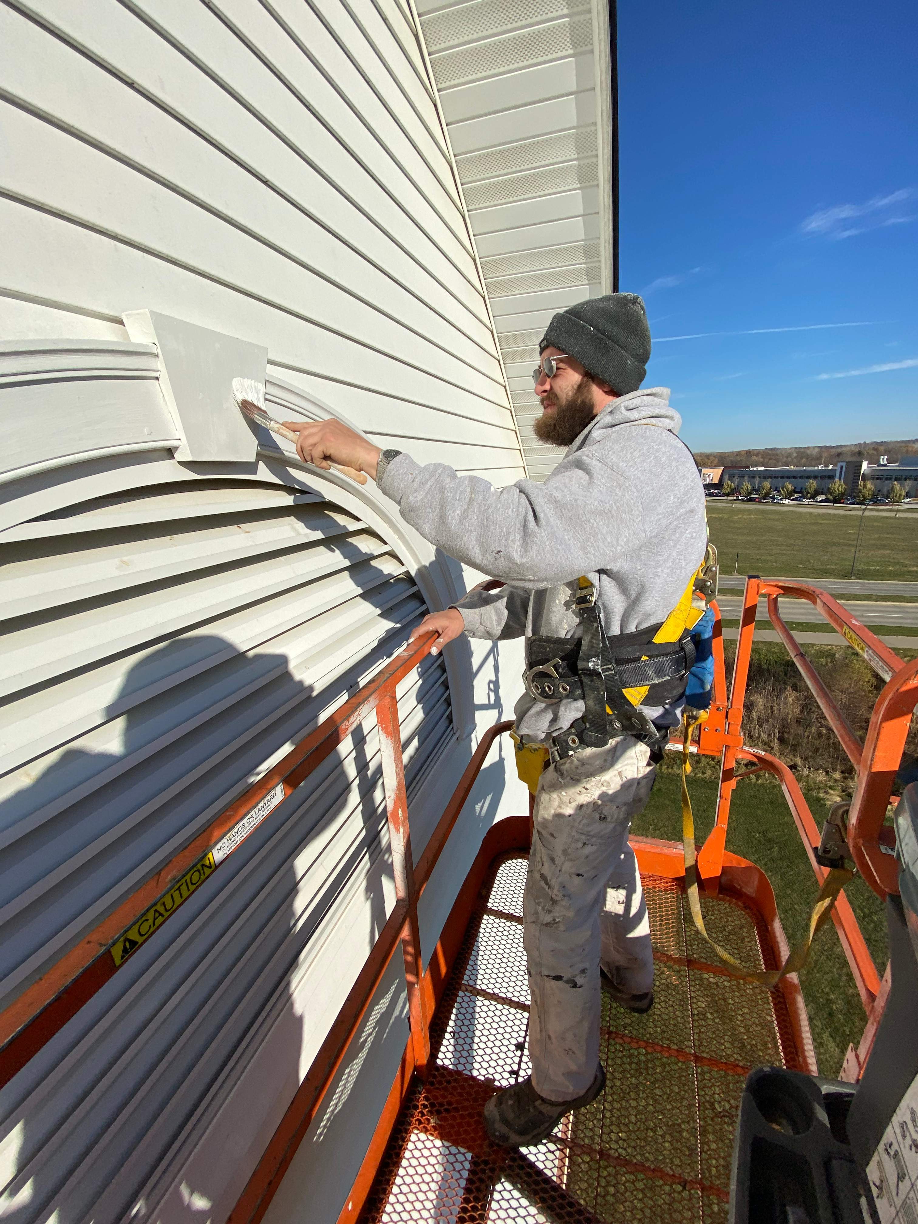 First Baptist Church Steeple Repaint  by Peterson Painting