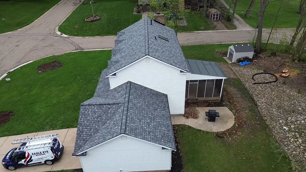 Atlas Pinnacle, Color, Coastal Granite, Drip Edge, Color, Black by Eagle Eye Roofing