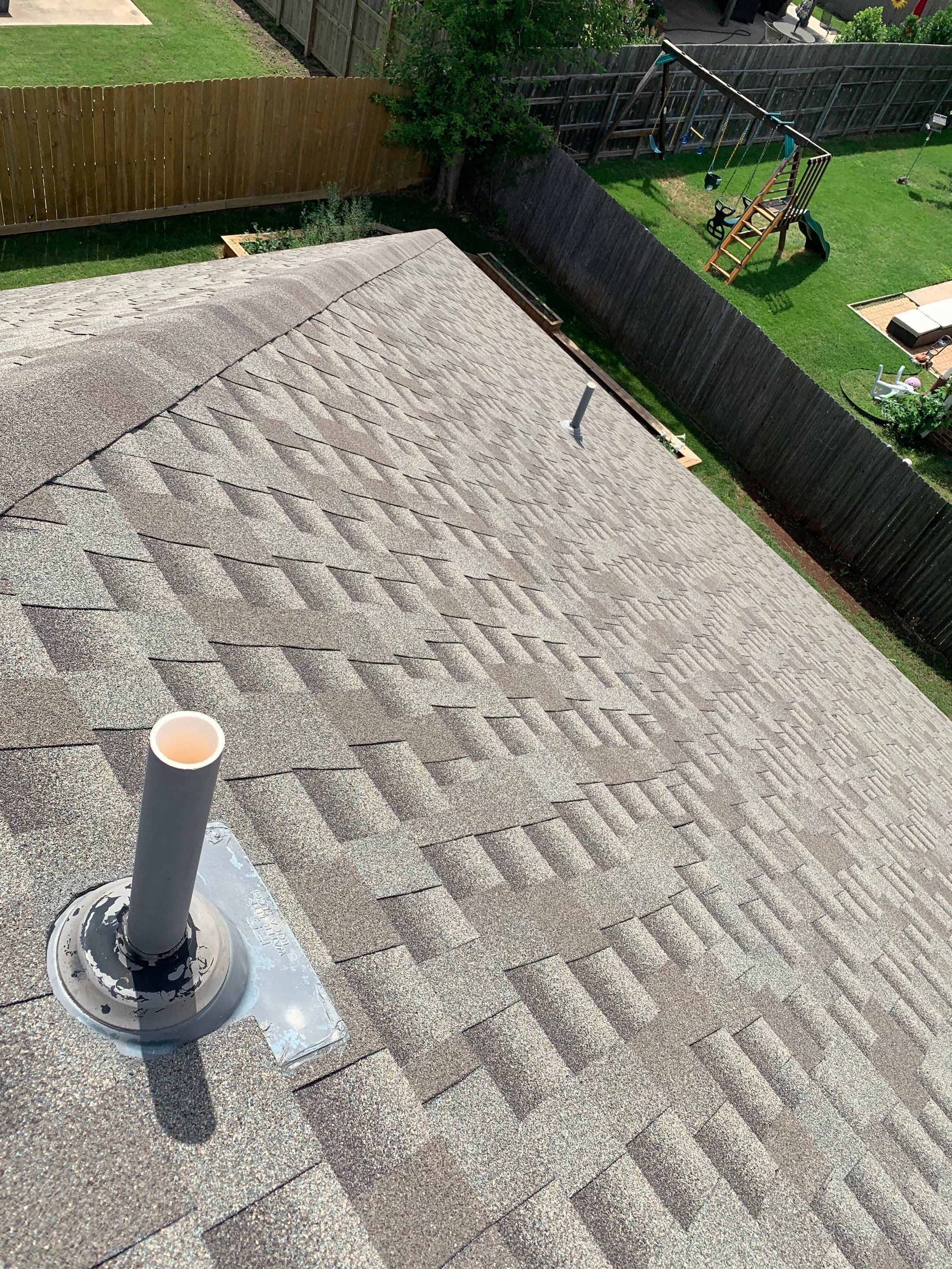 Reroof using GAF HDZ in Charcoal by Castillo Roofing