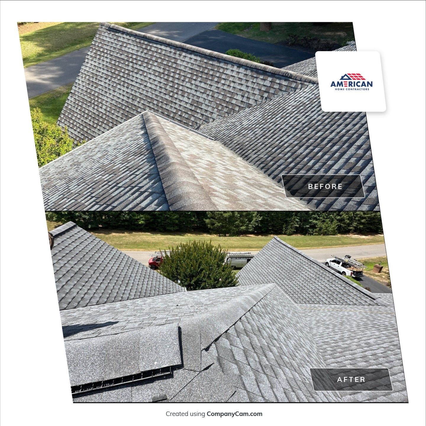 Ultra HDZ Roof + Gutters in Fredericksburg by American Home Contractors