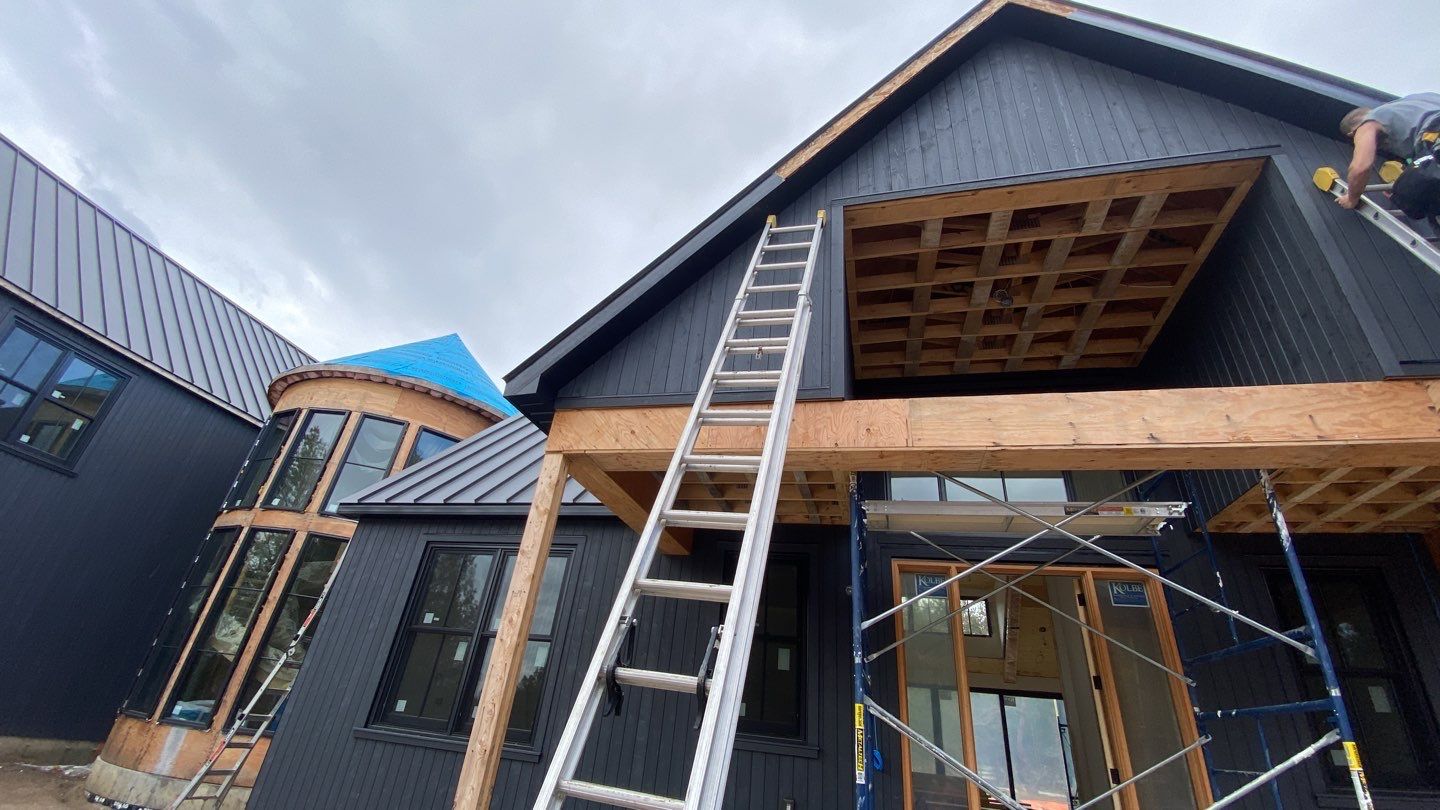 New Home Construction using 16" Standing Seam Panels by Jay Carter Roofing & Sheet Metal