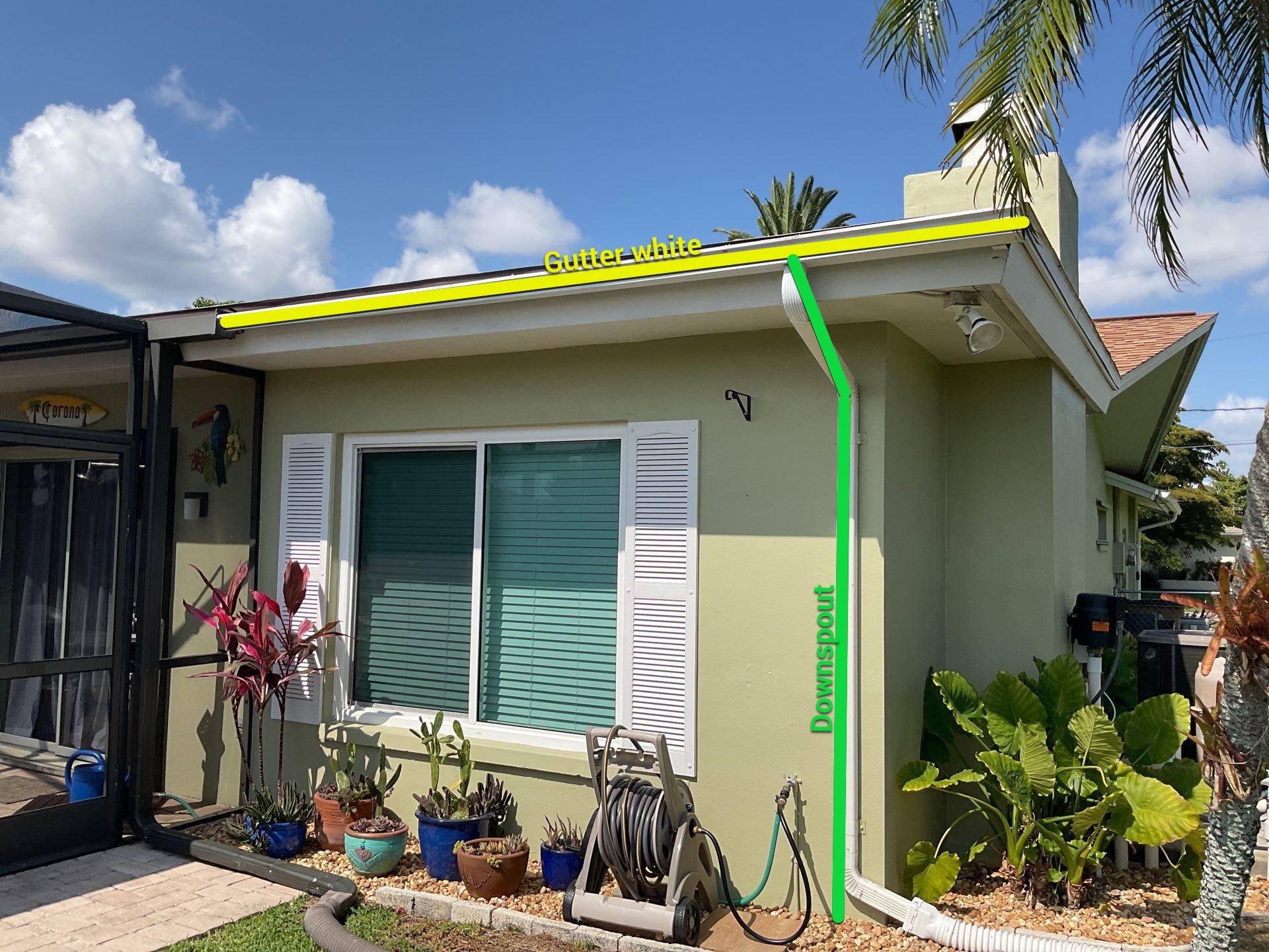 6-Inch Seamless Gutter Installation in Cape Coral FL by Gutter Professors