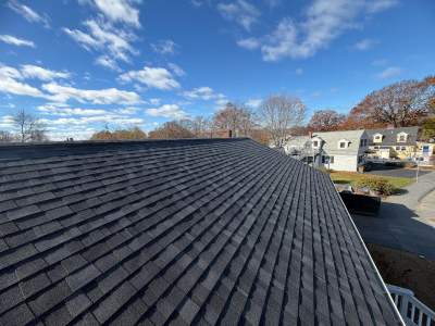 Two-Layer Tear-Off & Full Roof Replacement in Gloucester, MA – Owens Corning Duration, Onyx Black