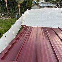 24ga 1.5" Mechanical Seam Burgandy  by Total Roofing System The Metal Roof Experts