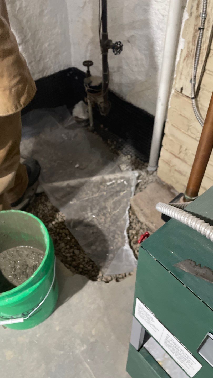 Interior Drain Tile & Wall Drainage in Northeast Minneapolis by Waterproofing Northeast