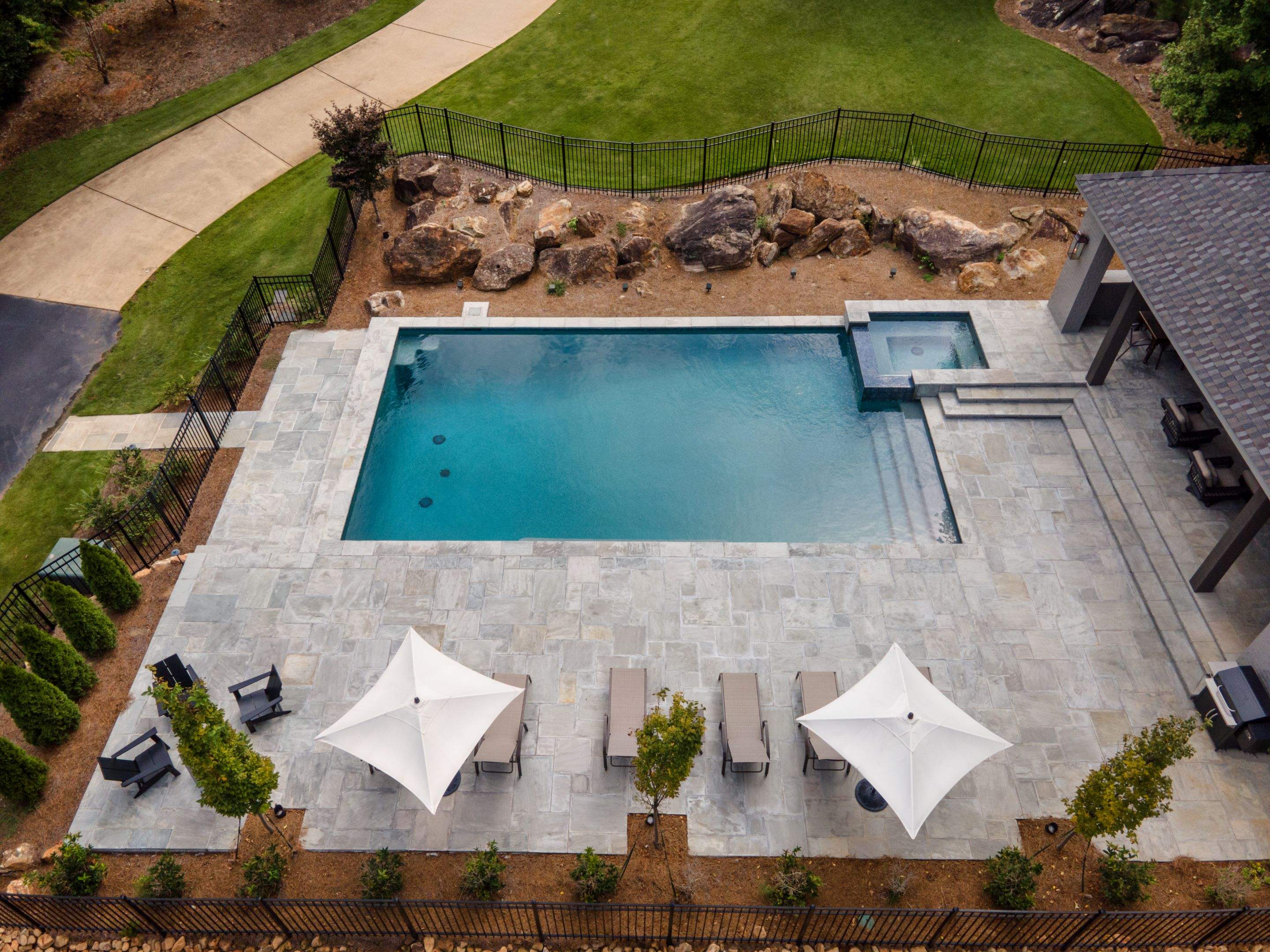 Project in Marietta by Aquarama Pools and Spas
