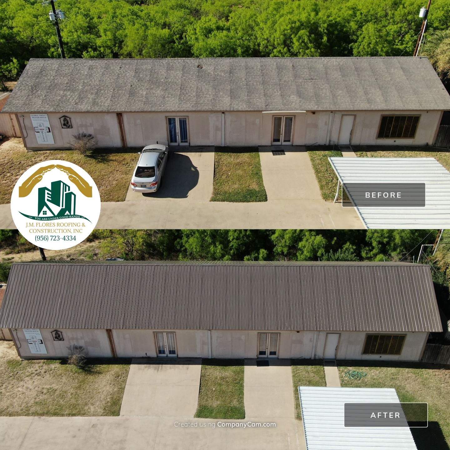 Residential Roofing Installation using Classic Rib Metal Roof by JM Flores Roofing & Construction, Inc