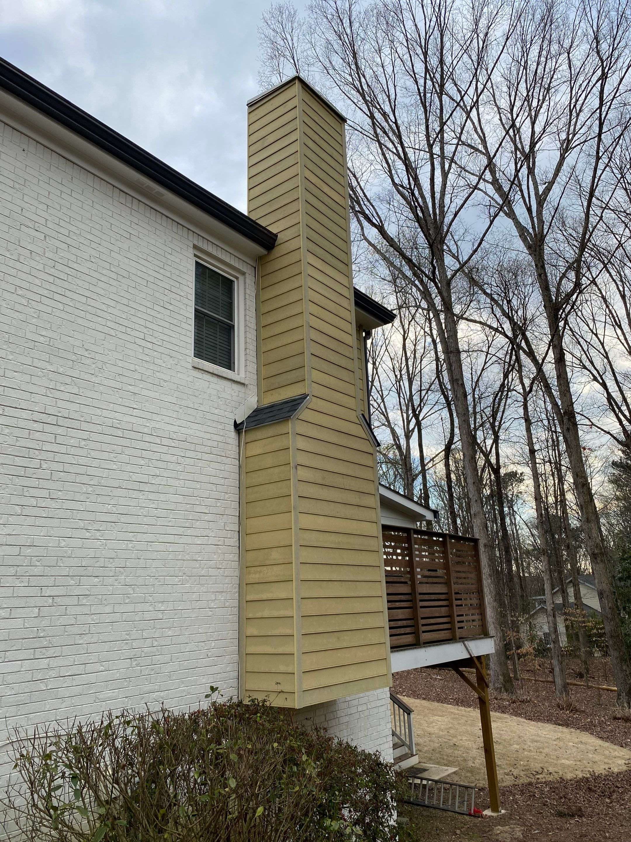 Chimney Chase Siding Repair and Weatherproofing in Roswell by Swift Home Renovations