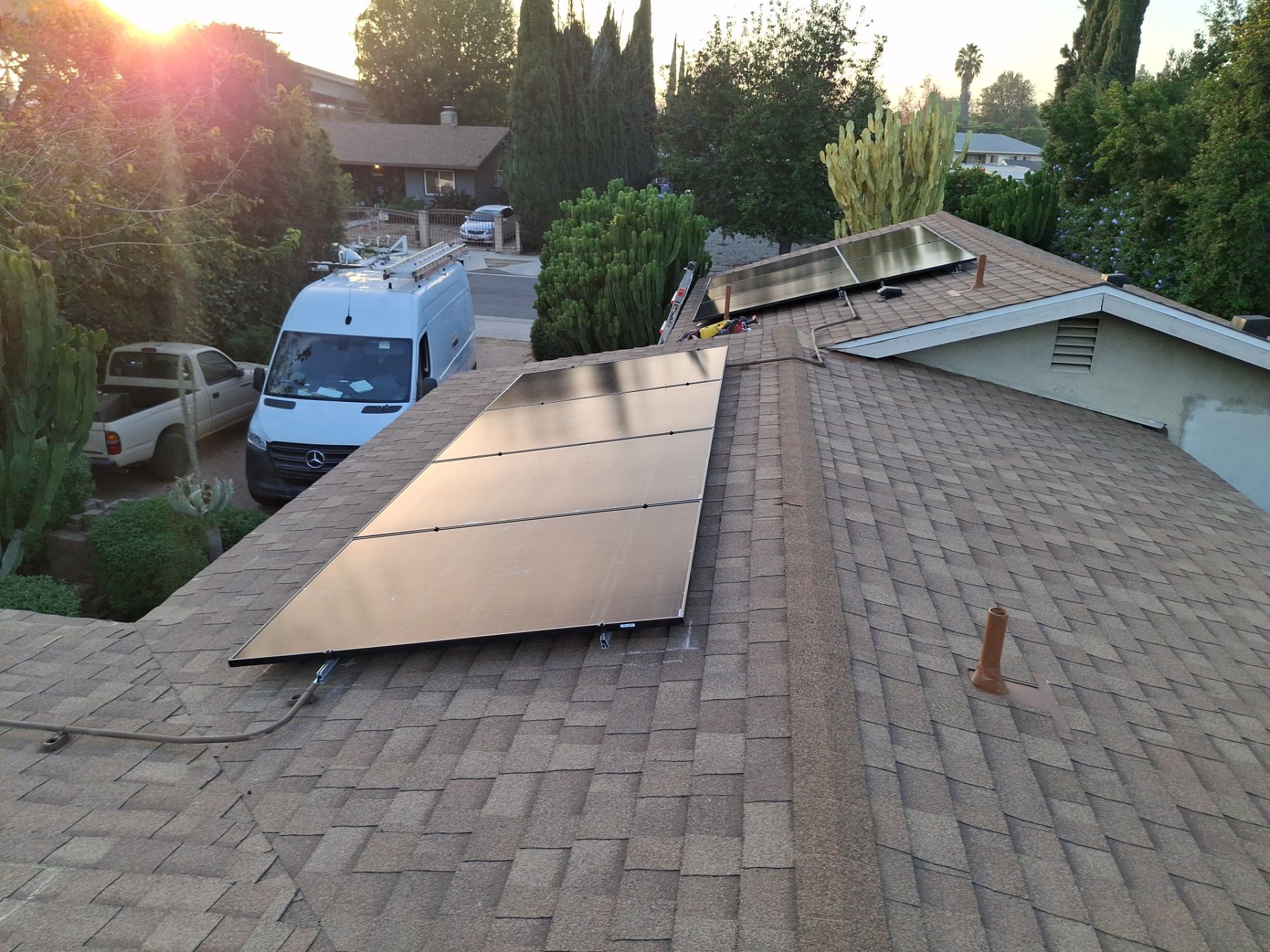 Twenty-Panel Solar Array in Los Angeles by AWS Solar