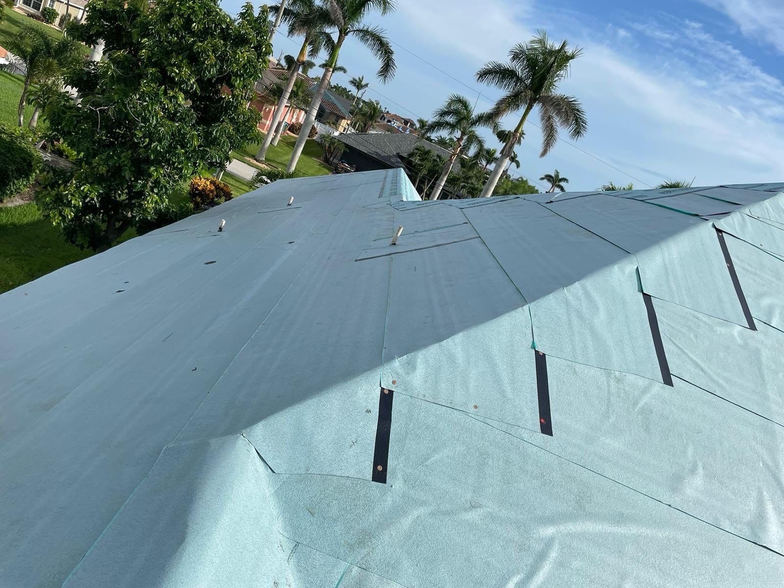 SW Cape Coral Stone Coated Steel Roof Installation by Four Peaks Roofing